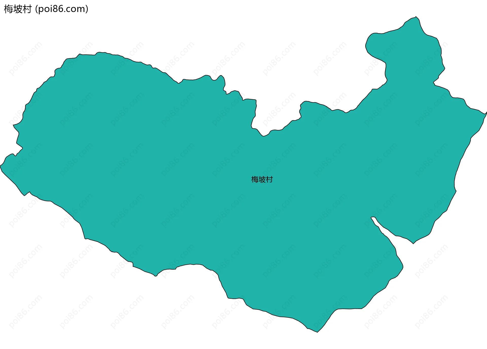 梅坡村边界地图