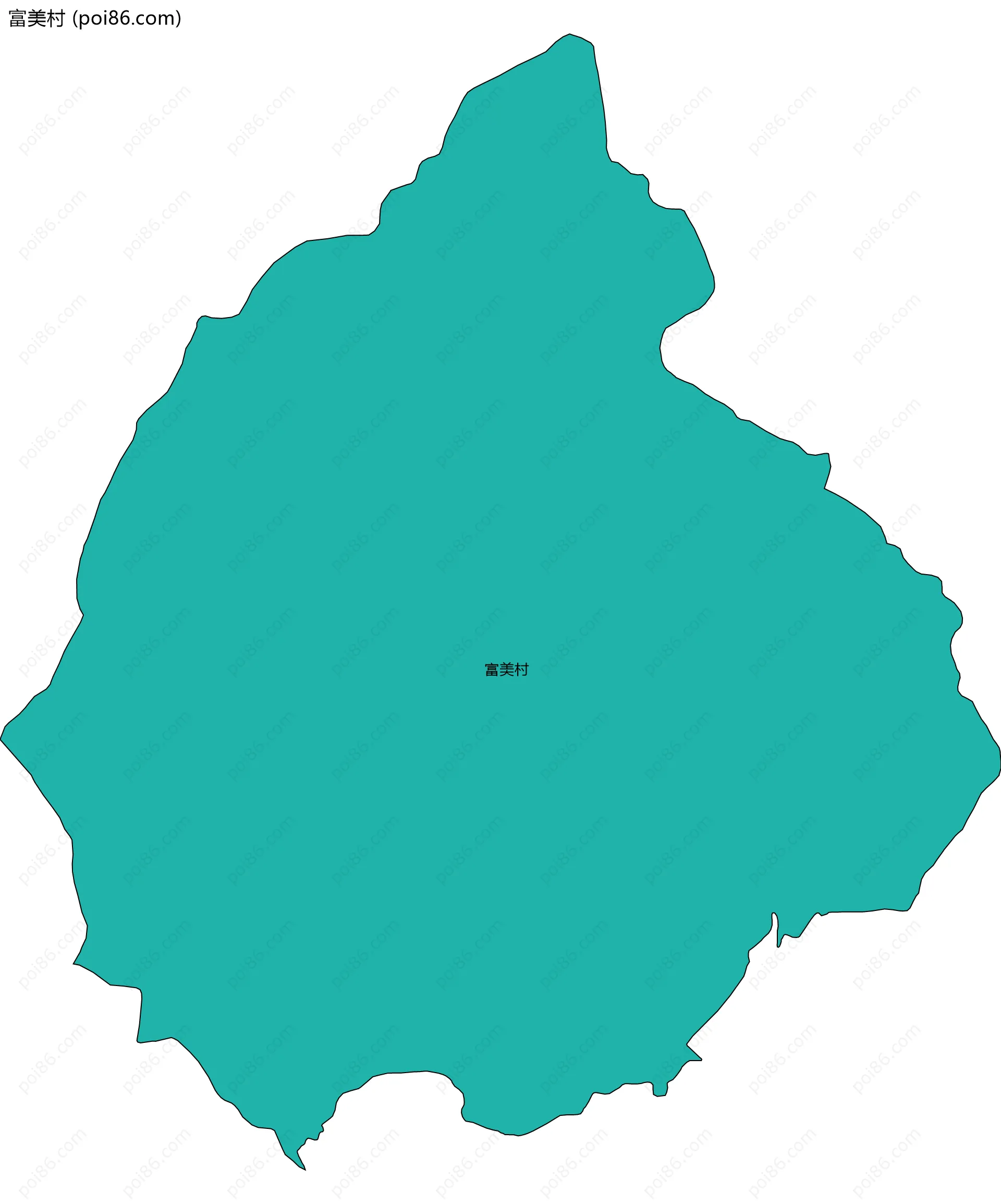 富美村边界地图