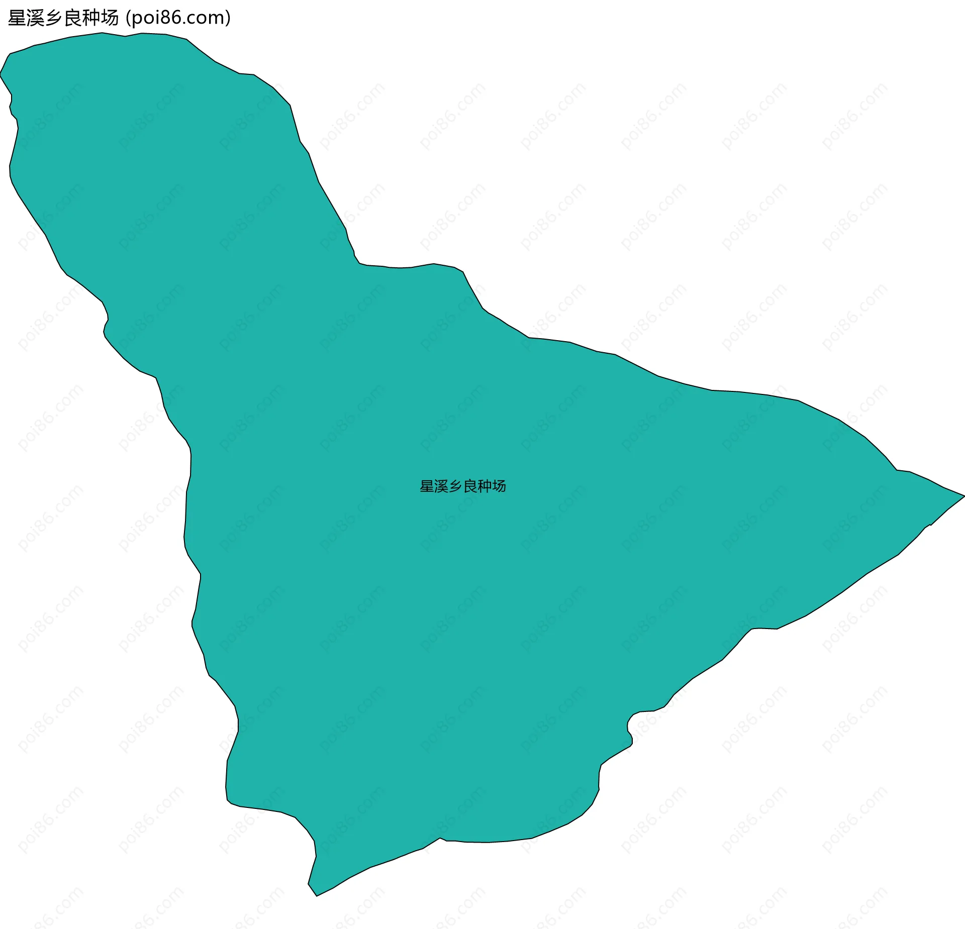 星溪乡良种场边界地图