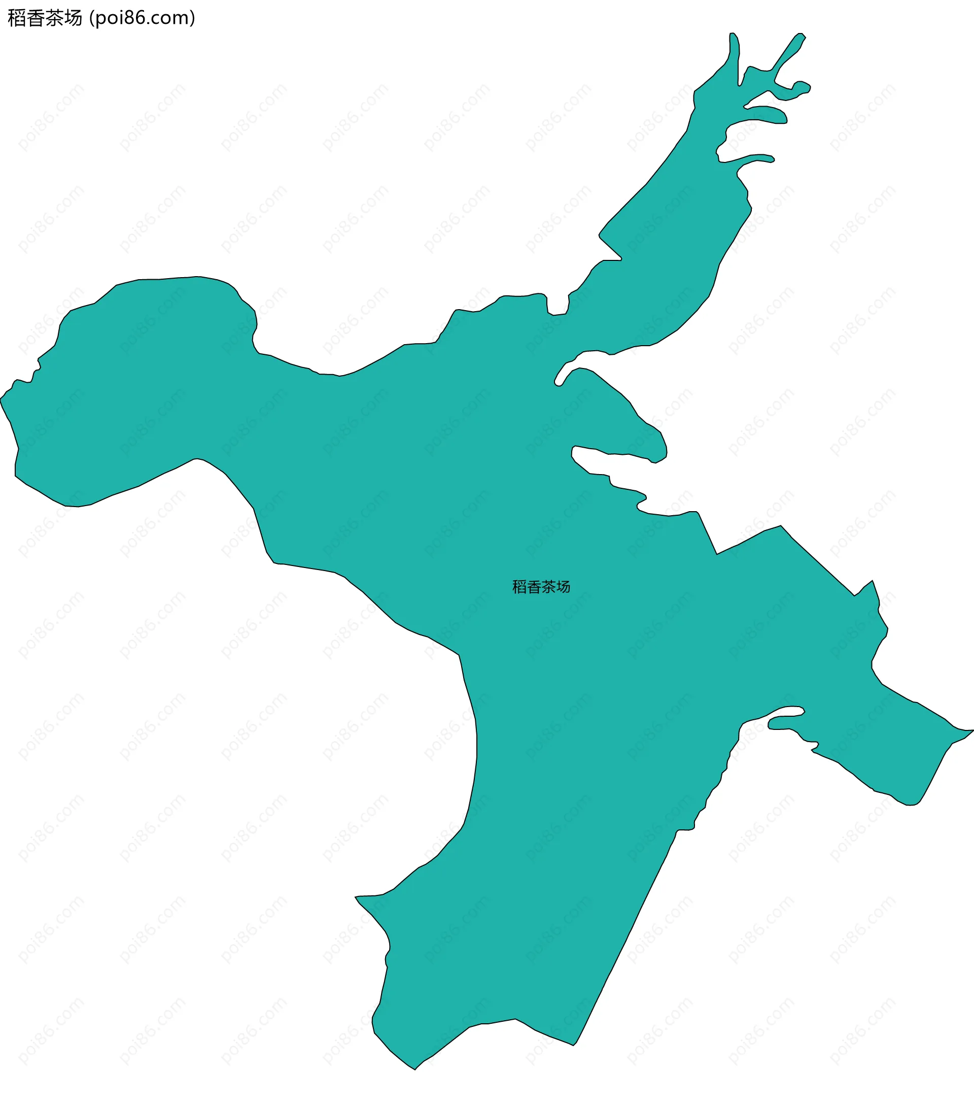 稻香茶场边界地图