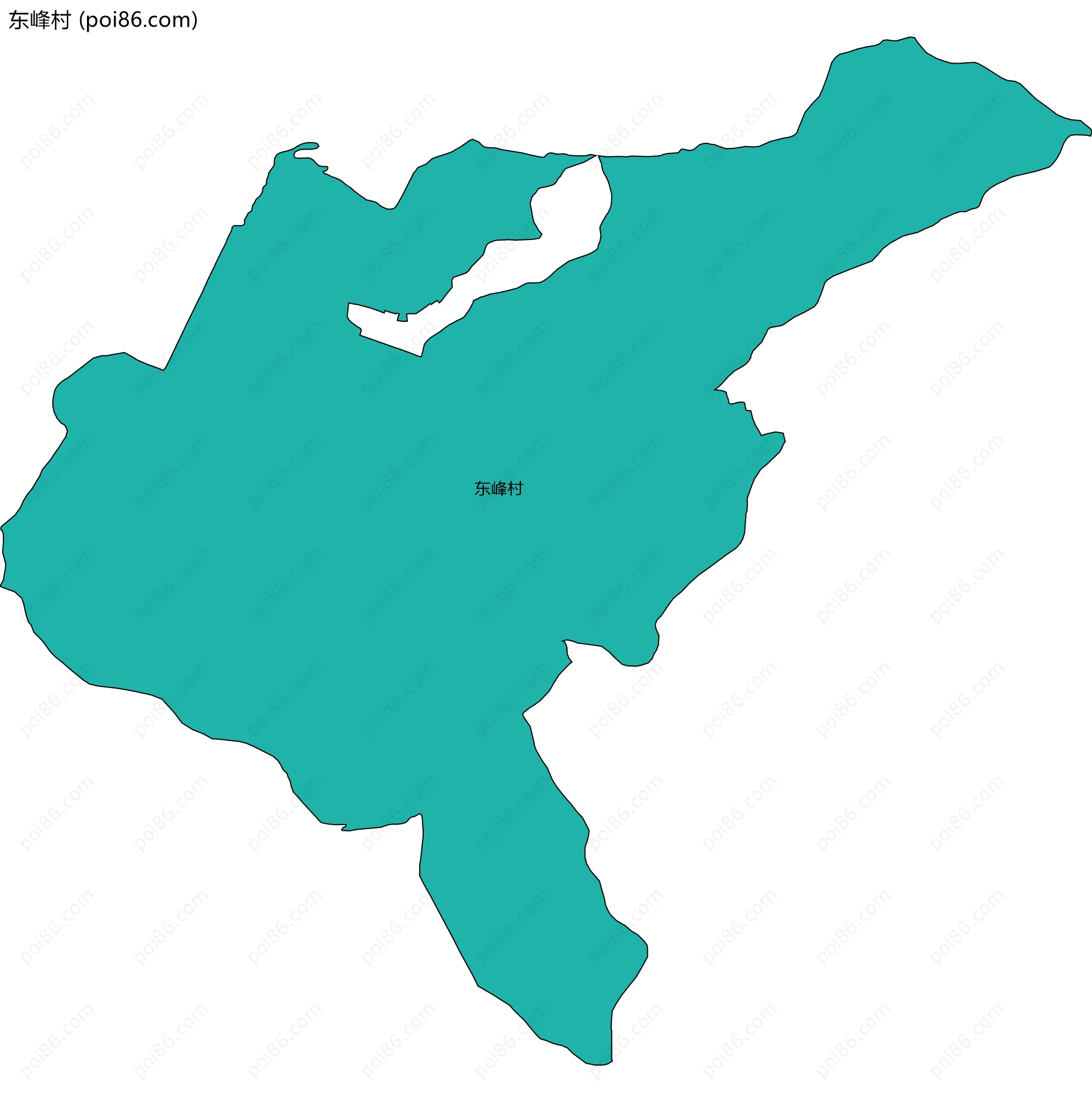 东峰村边界地图