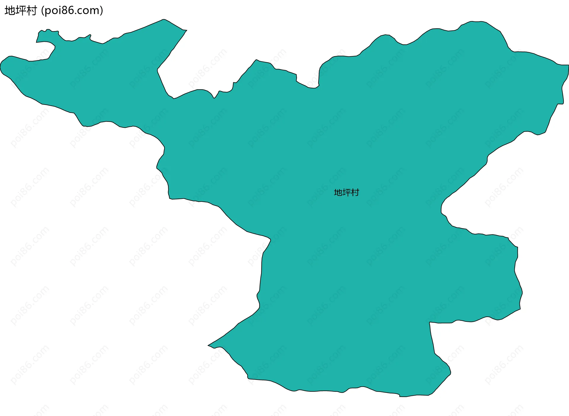 地坪村边界地图