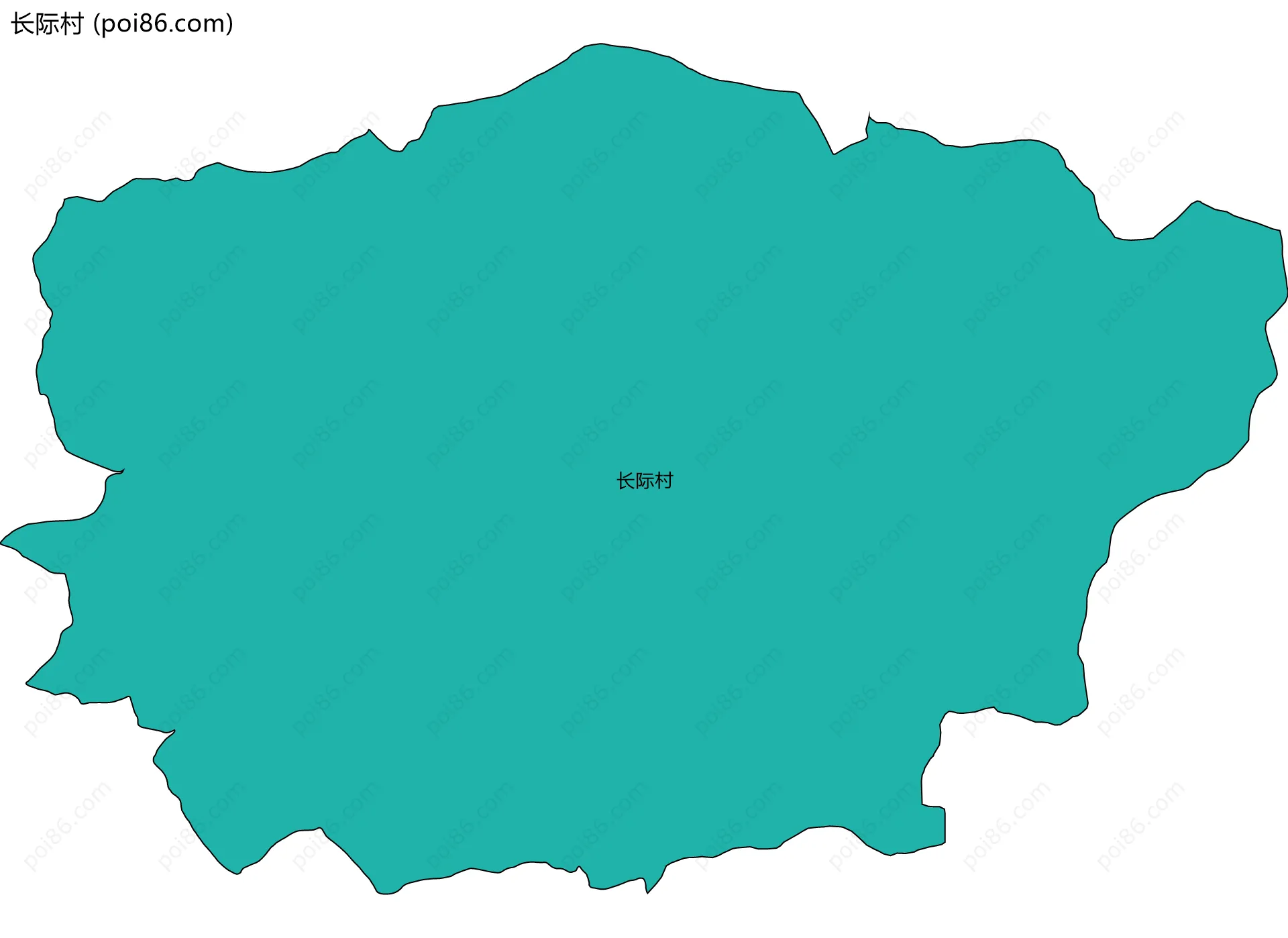 长际村边界地图