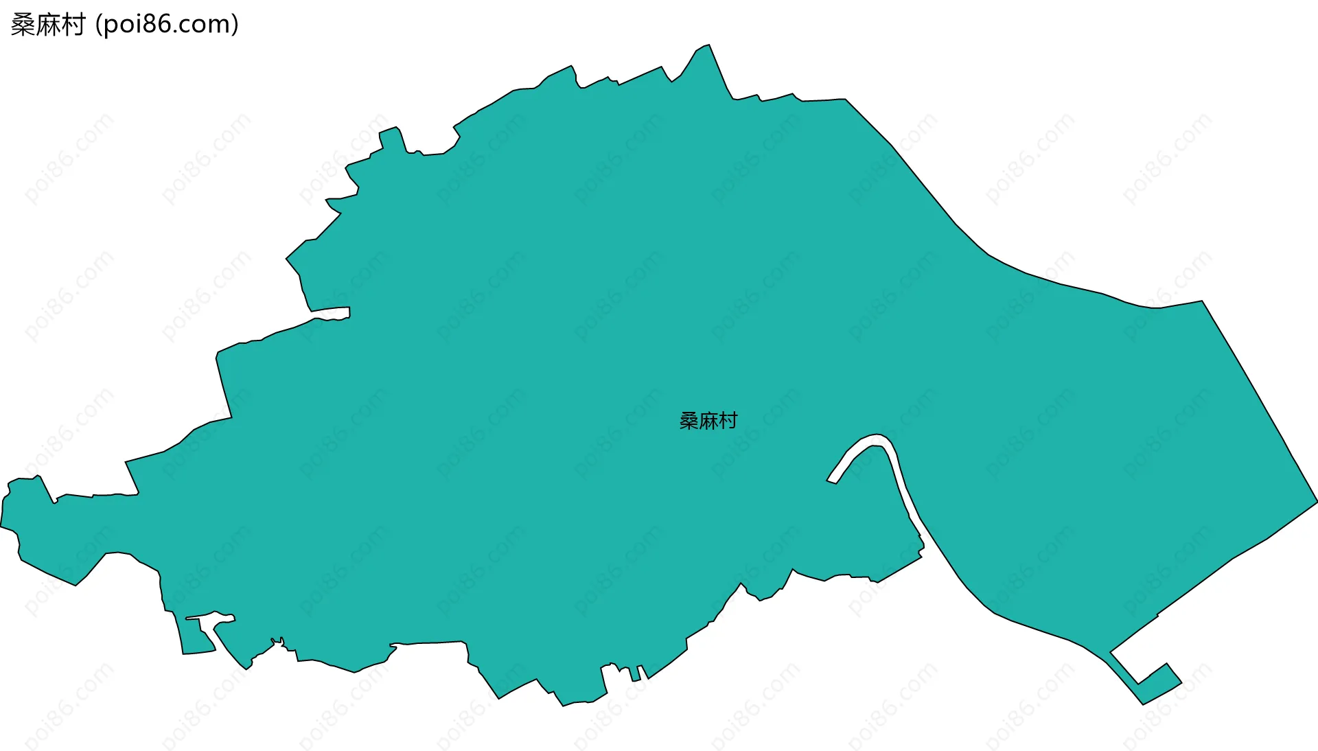 桑麻村边界地图