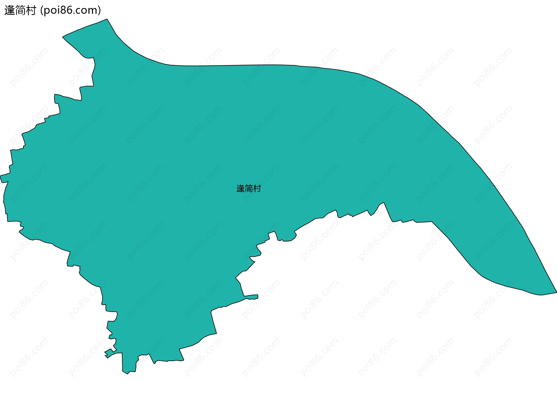 逢简村边界地图