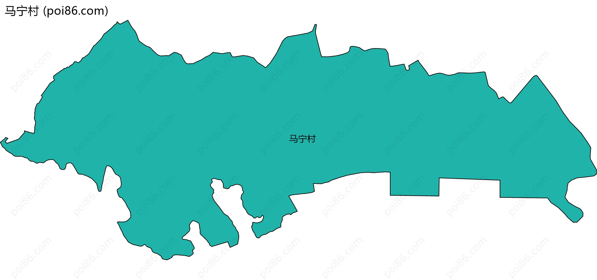 马宁村边界地图