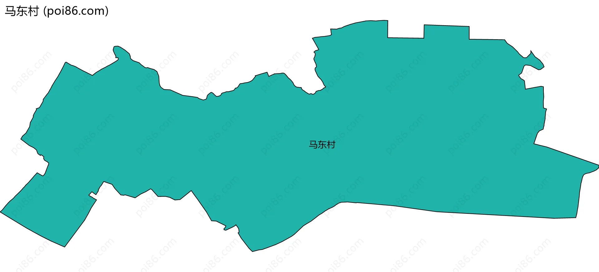 马东村边界地图