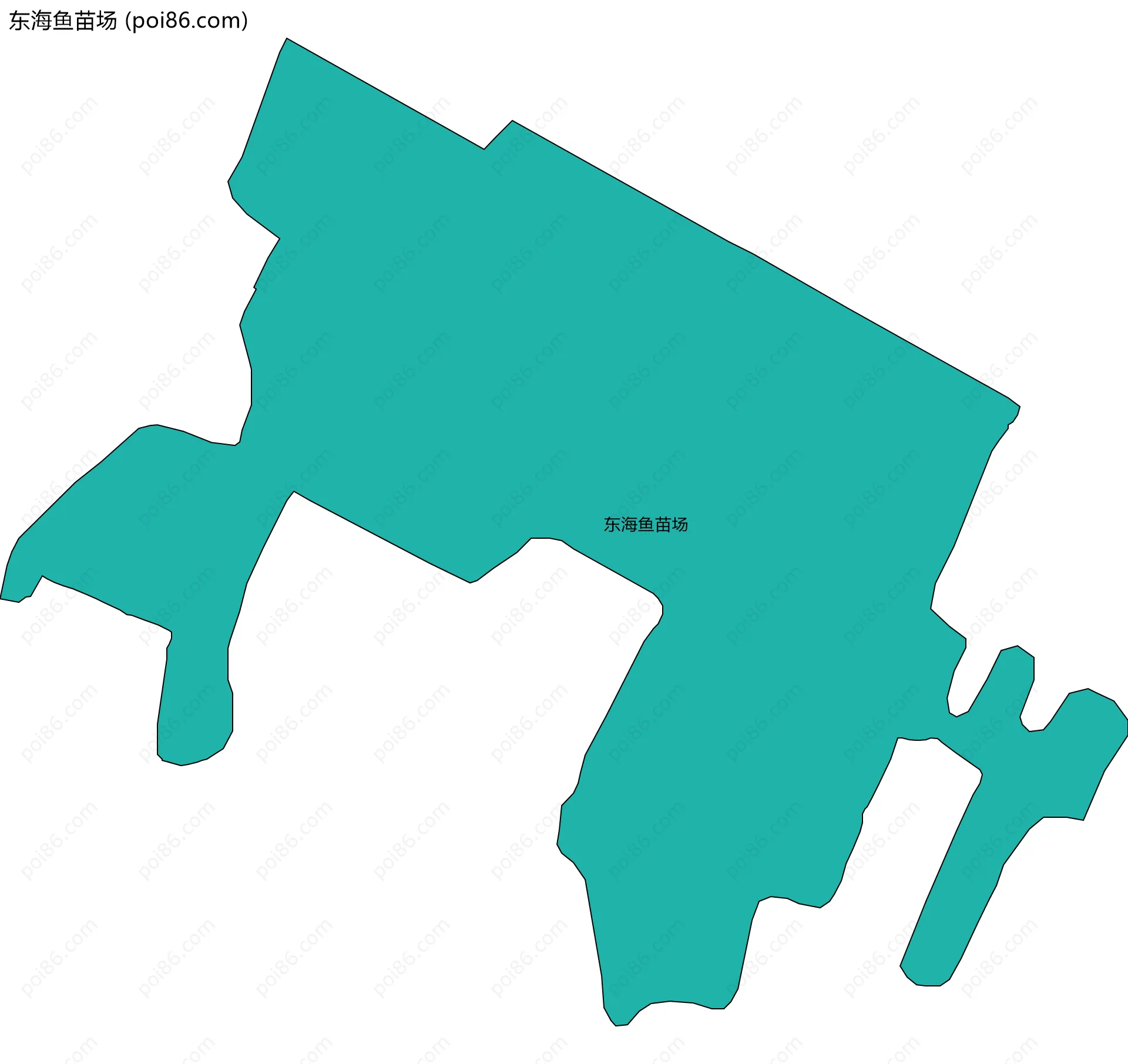 东海鱼苗场边界地图