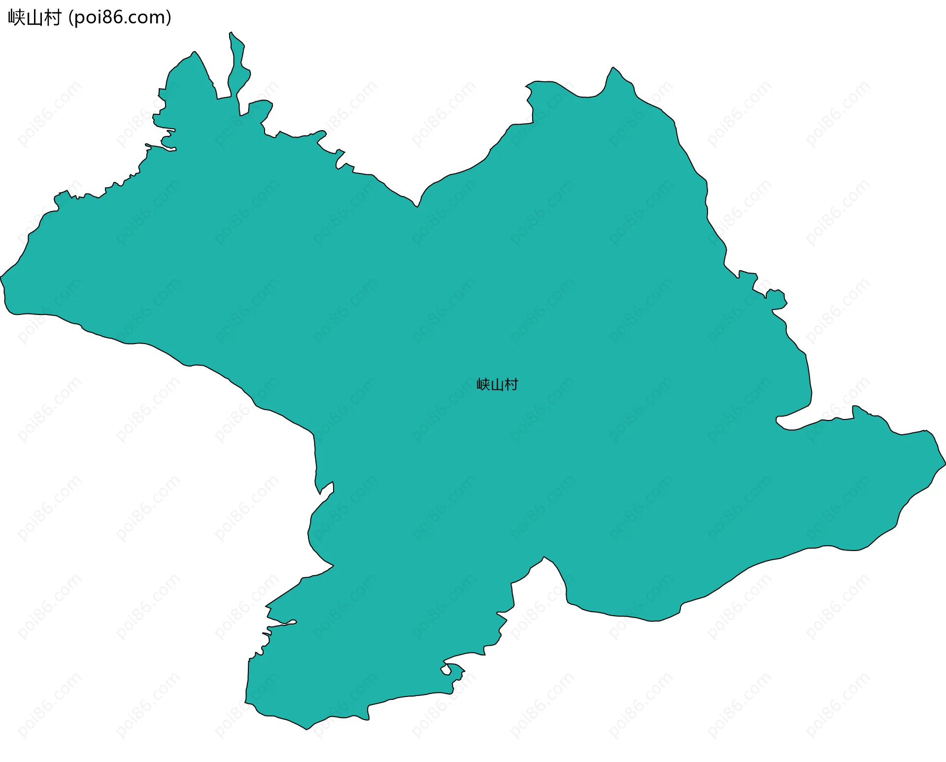 峡山村边界地图