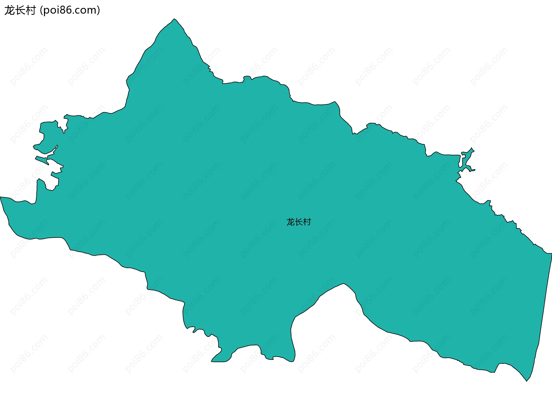 龙长村边界地图