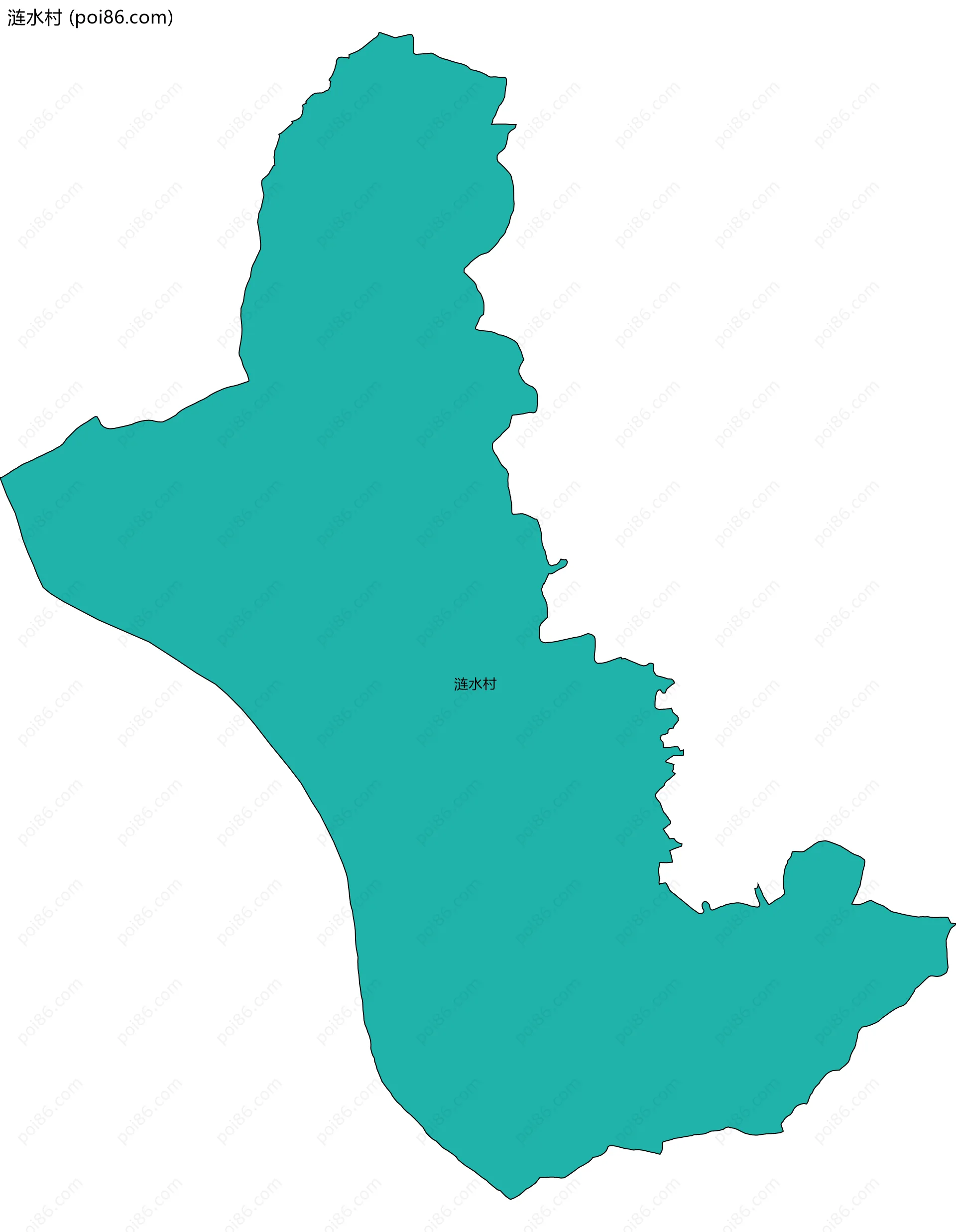 涟水村边界地图