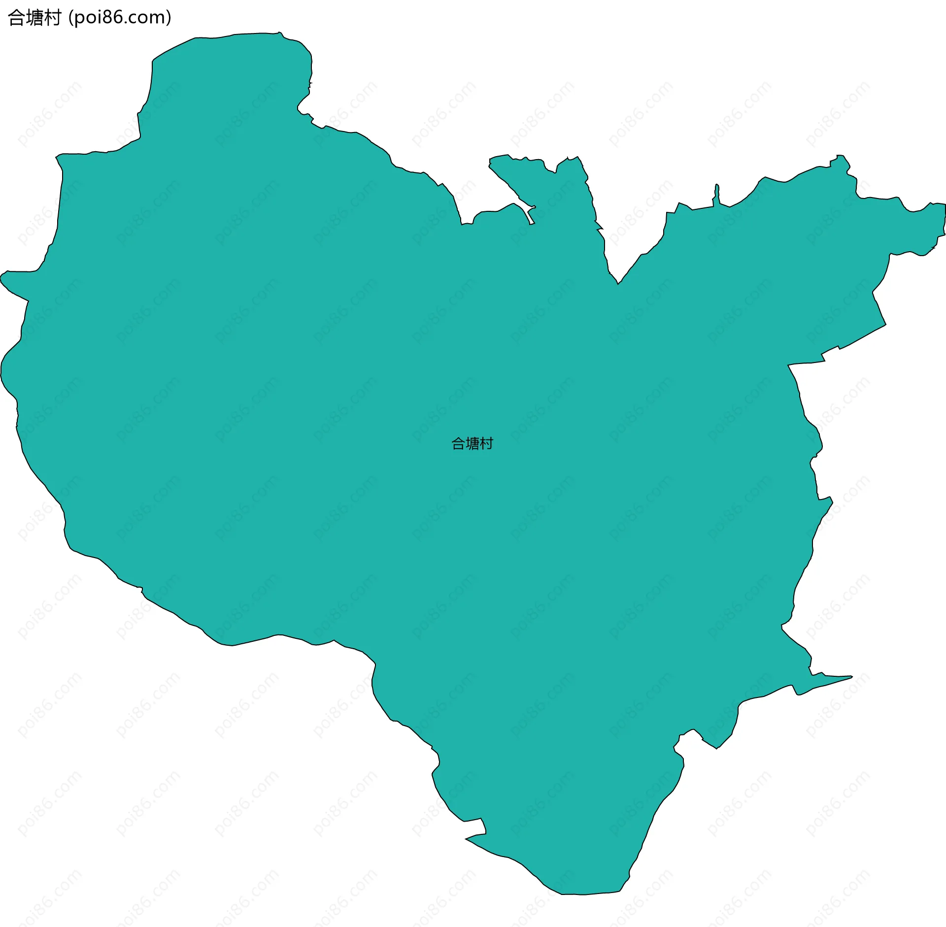 合塘村边界地图