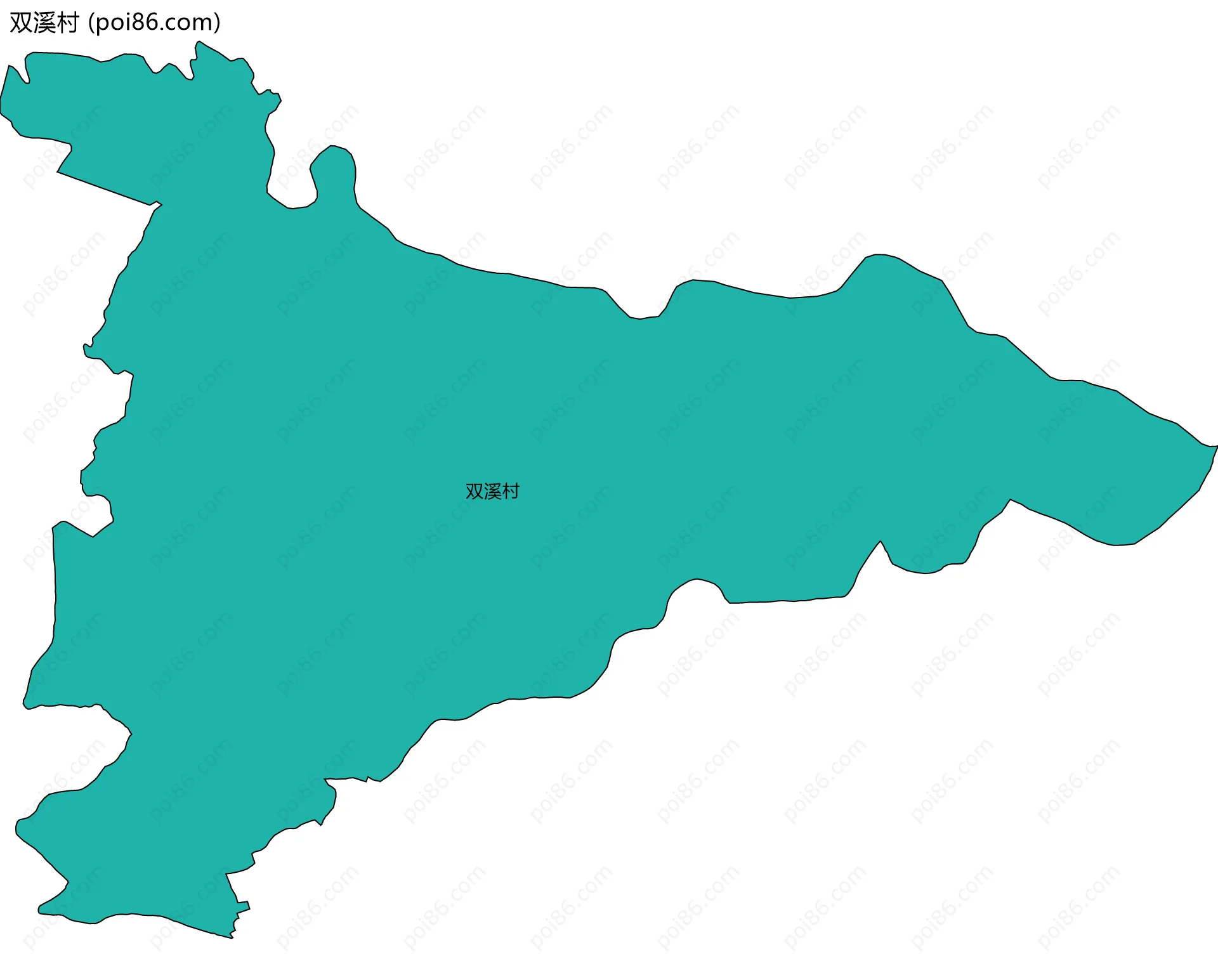 双溪村边界地图
