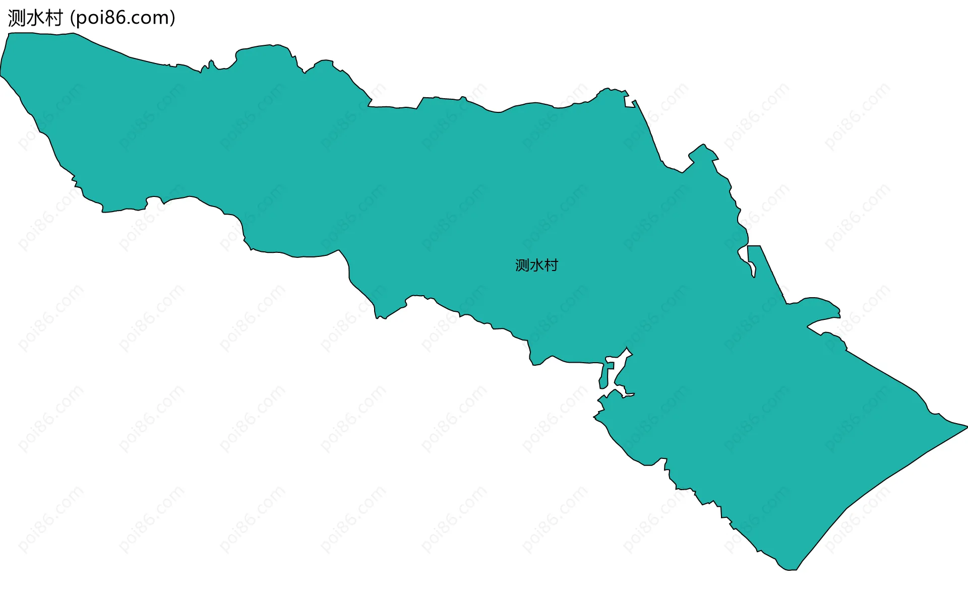 测水村边界地图