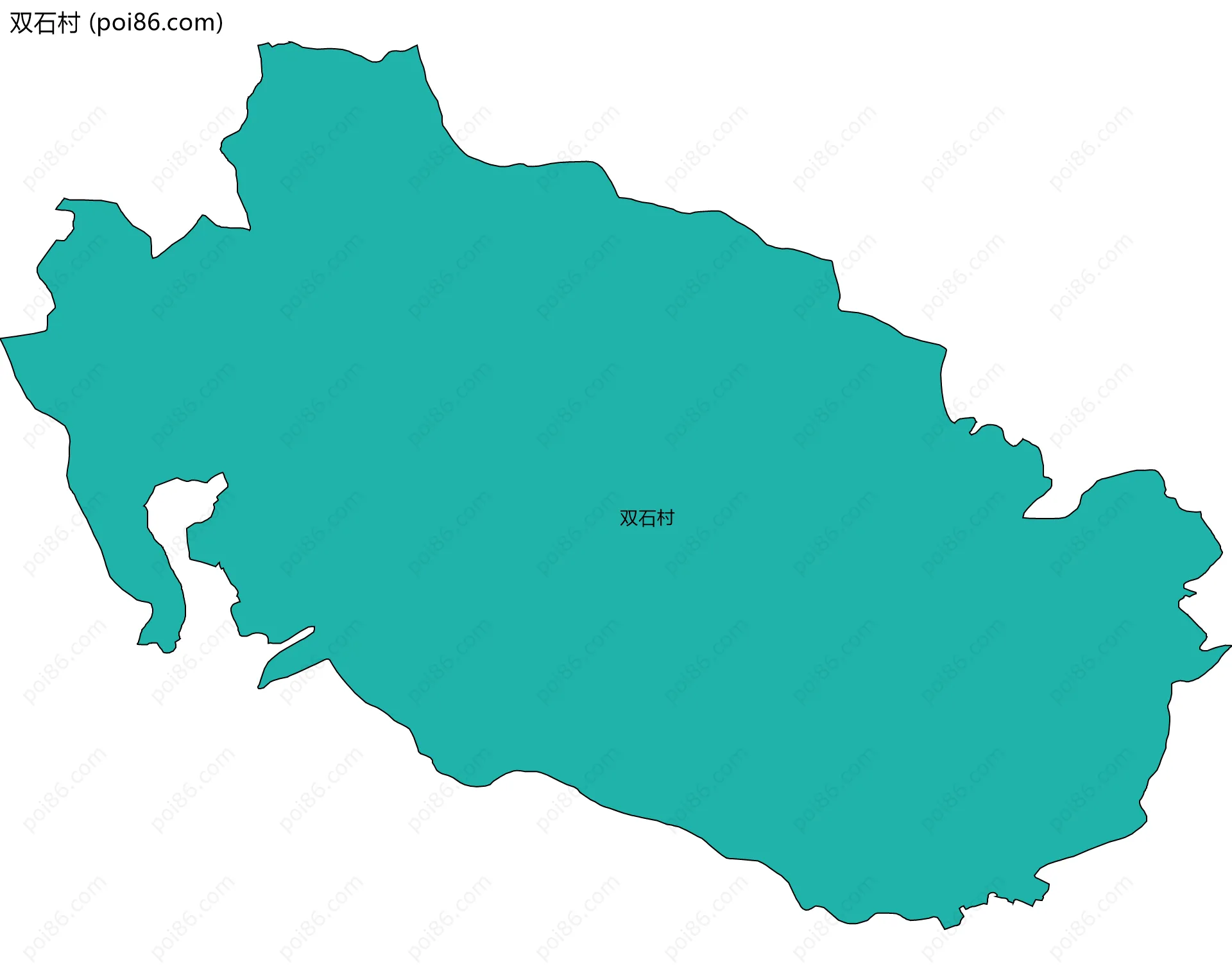 双石村边界地图