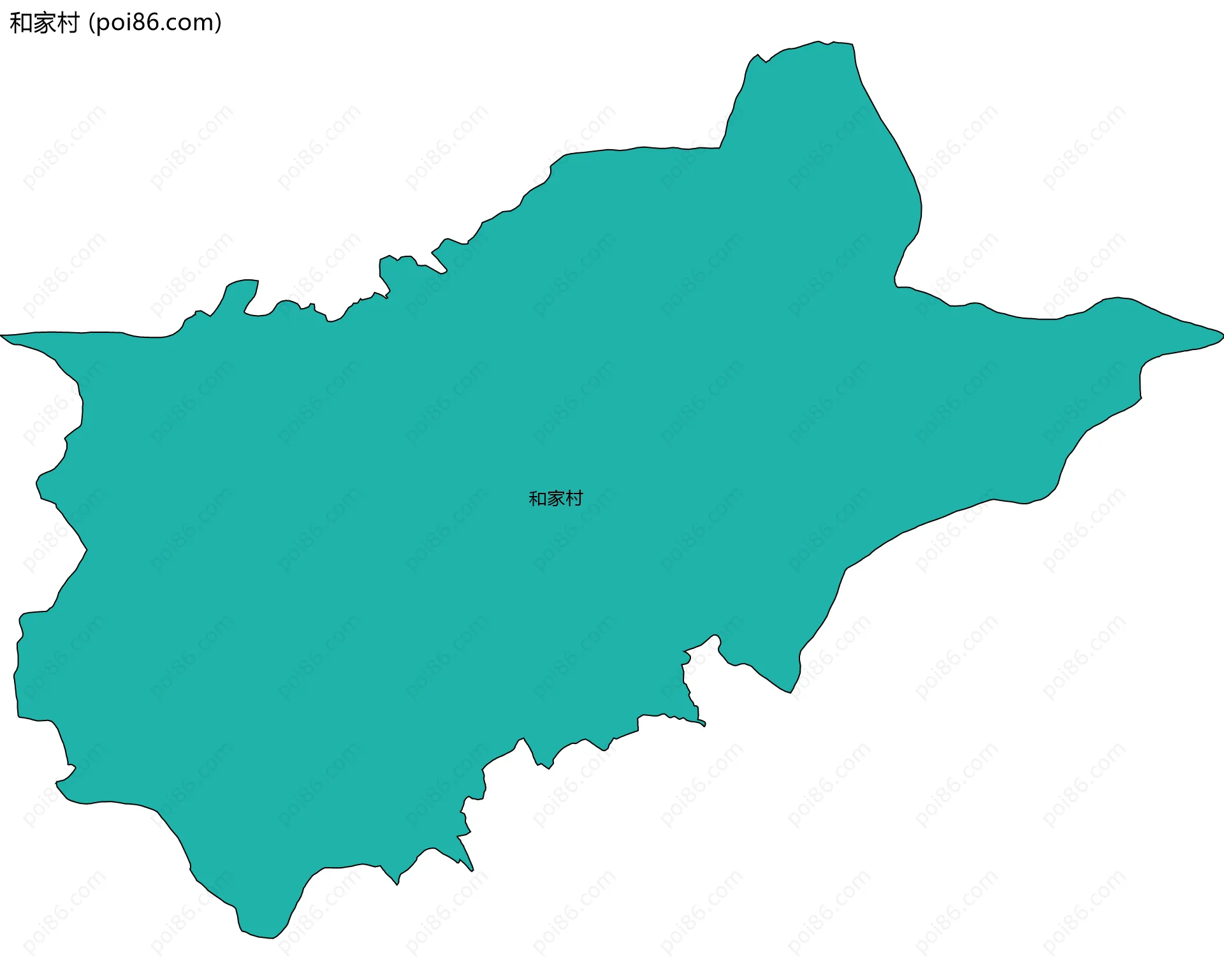 和家村边界地图
