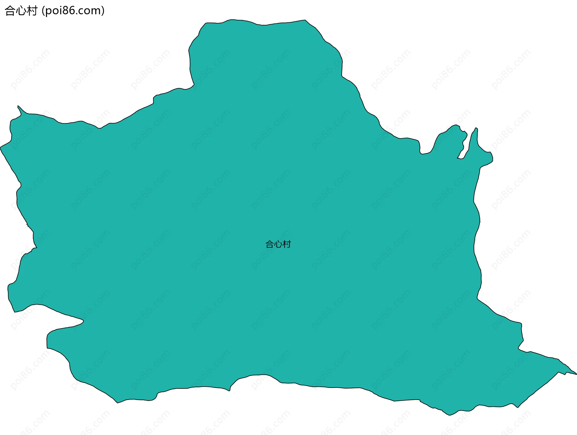 合心村边界地图