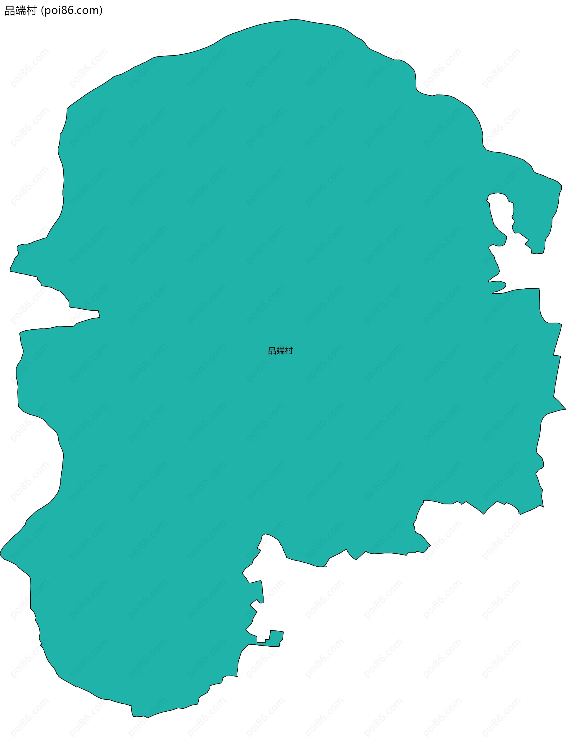 品端村边界地图
