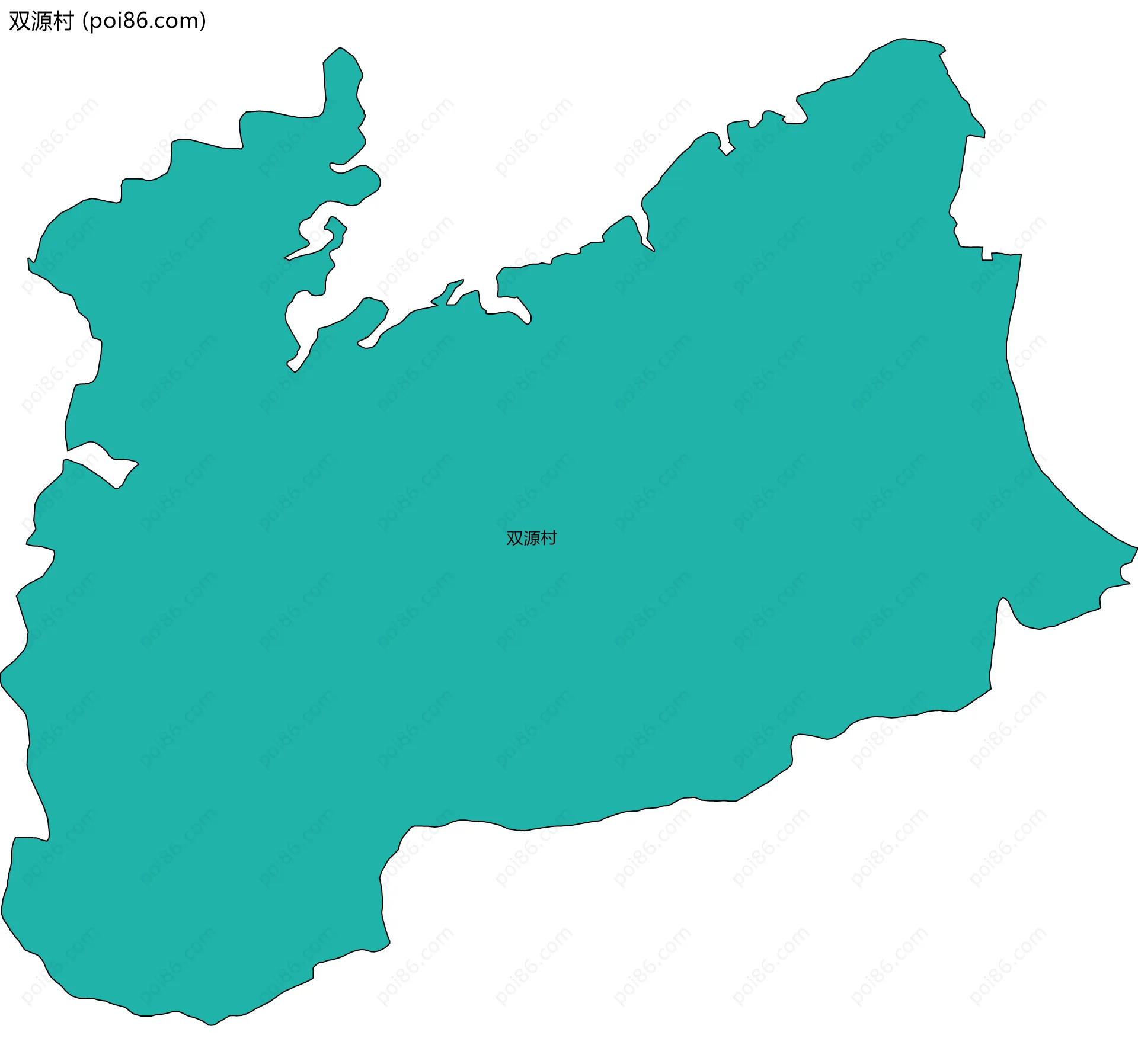 双源村边界地图