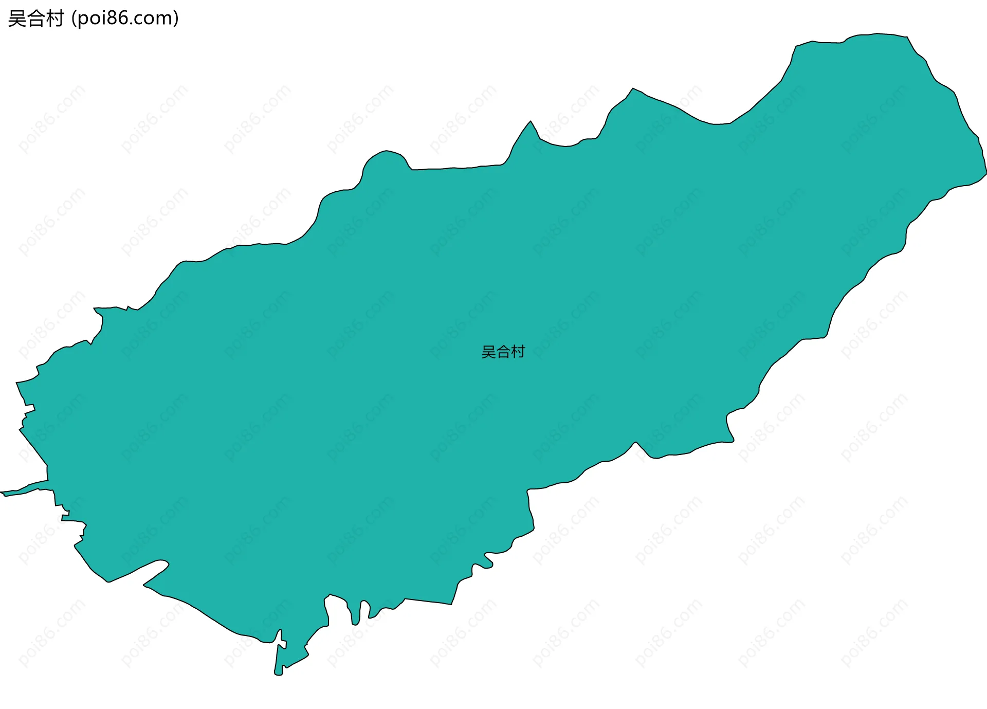 吴合村边界地图