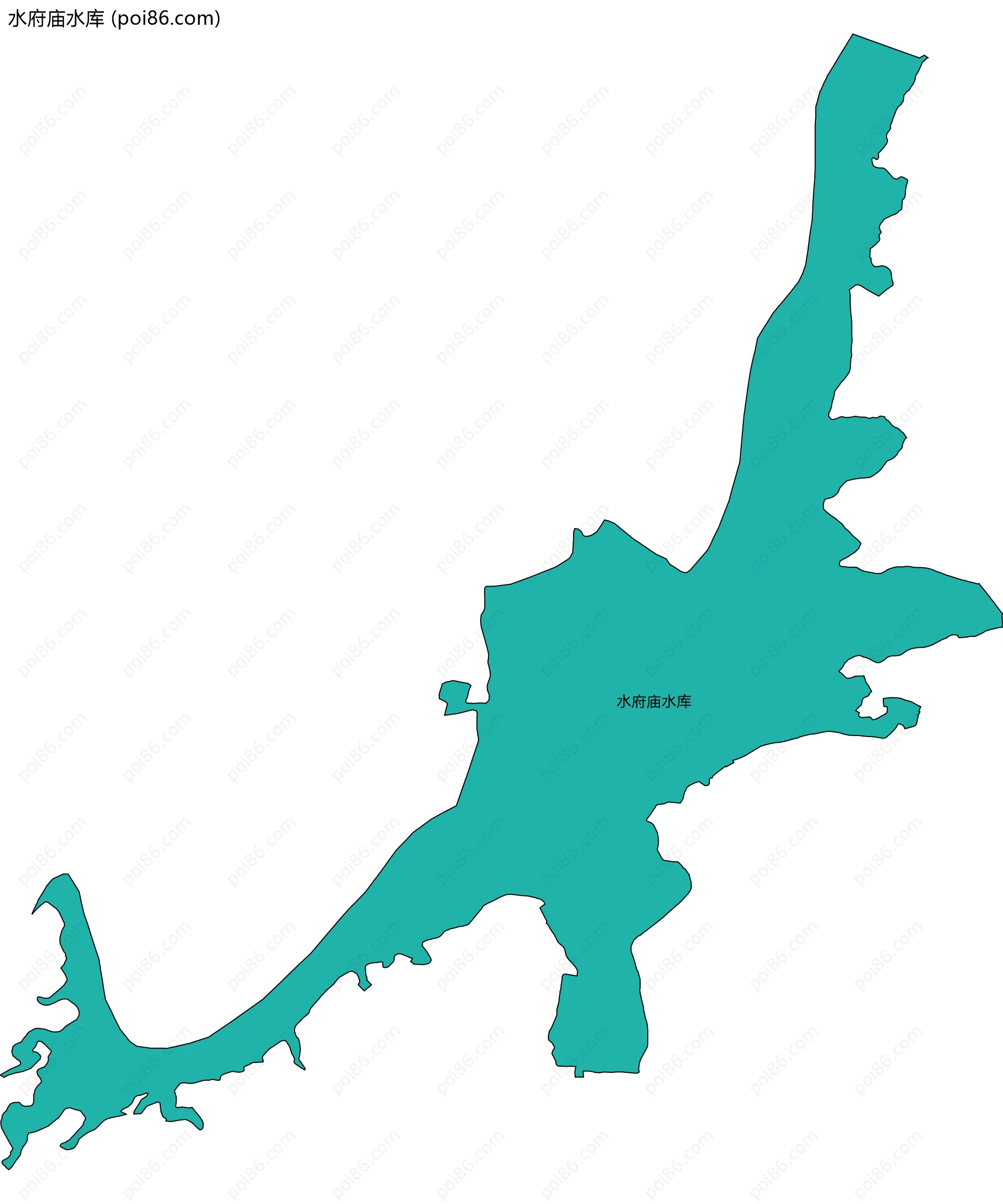 水府庙水库边界地图