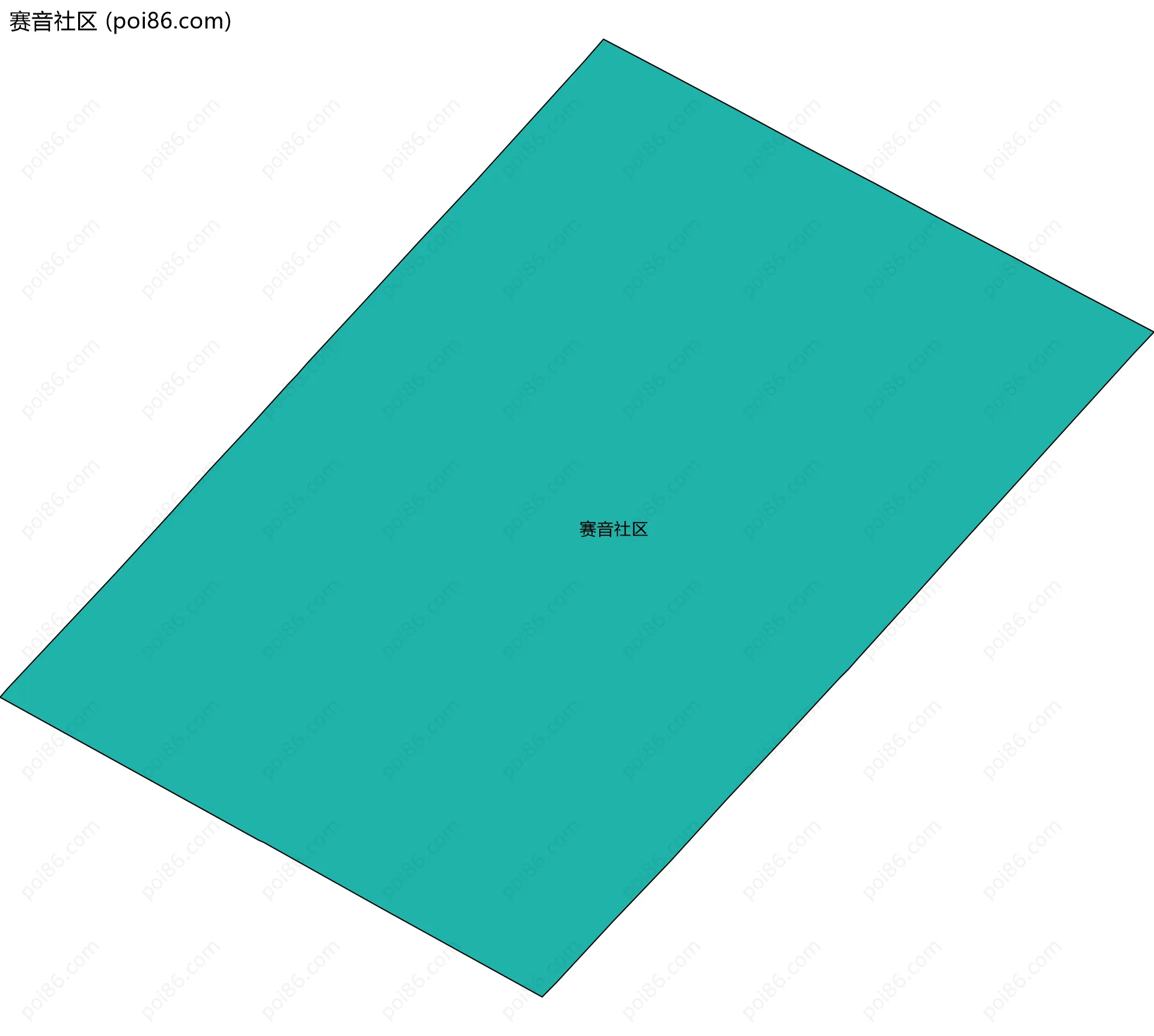 赛音社区边界地图