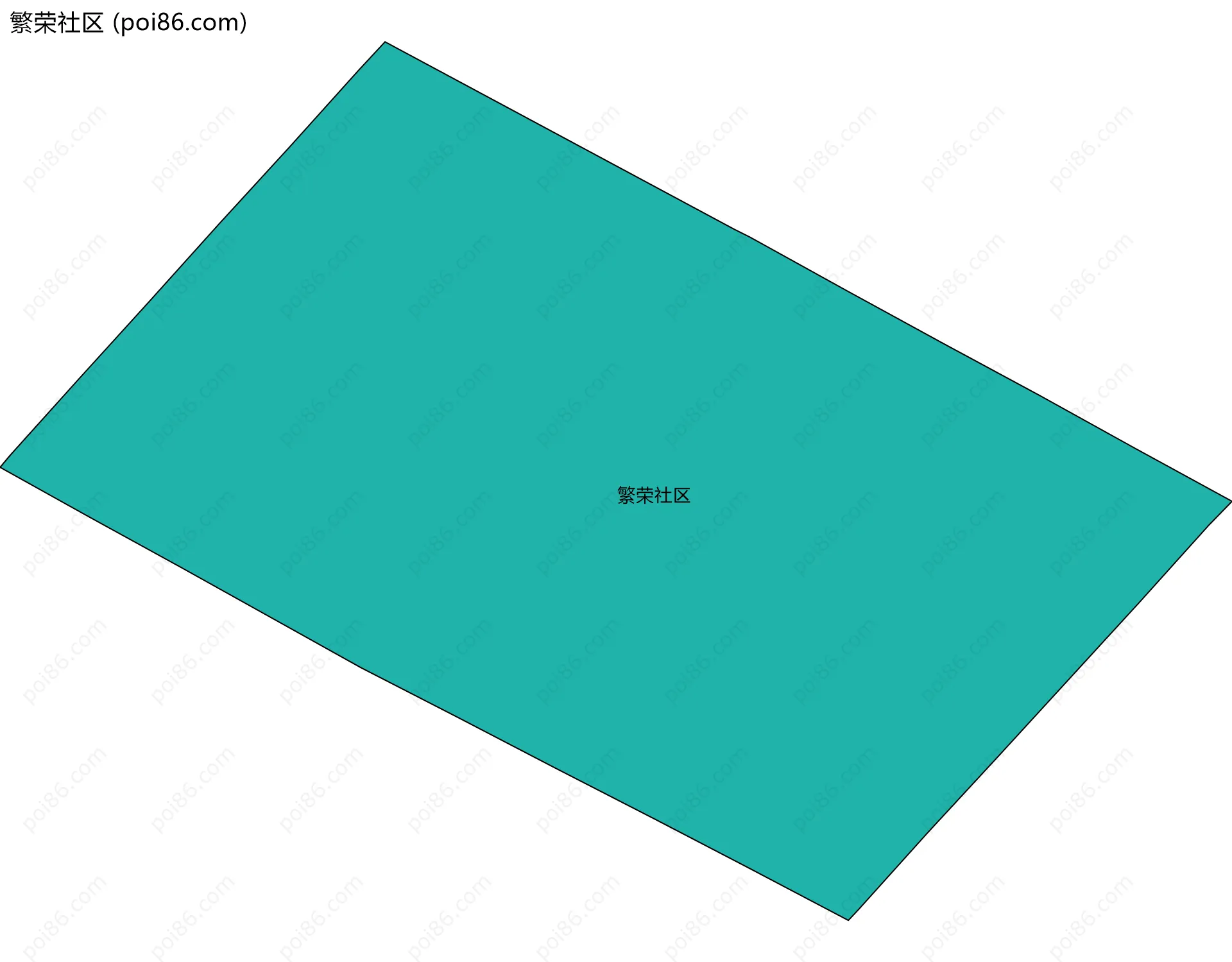 繁荣社区边界地图