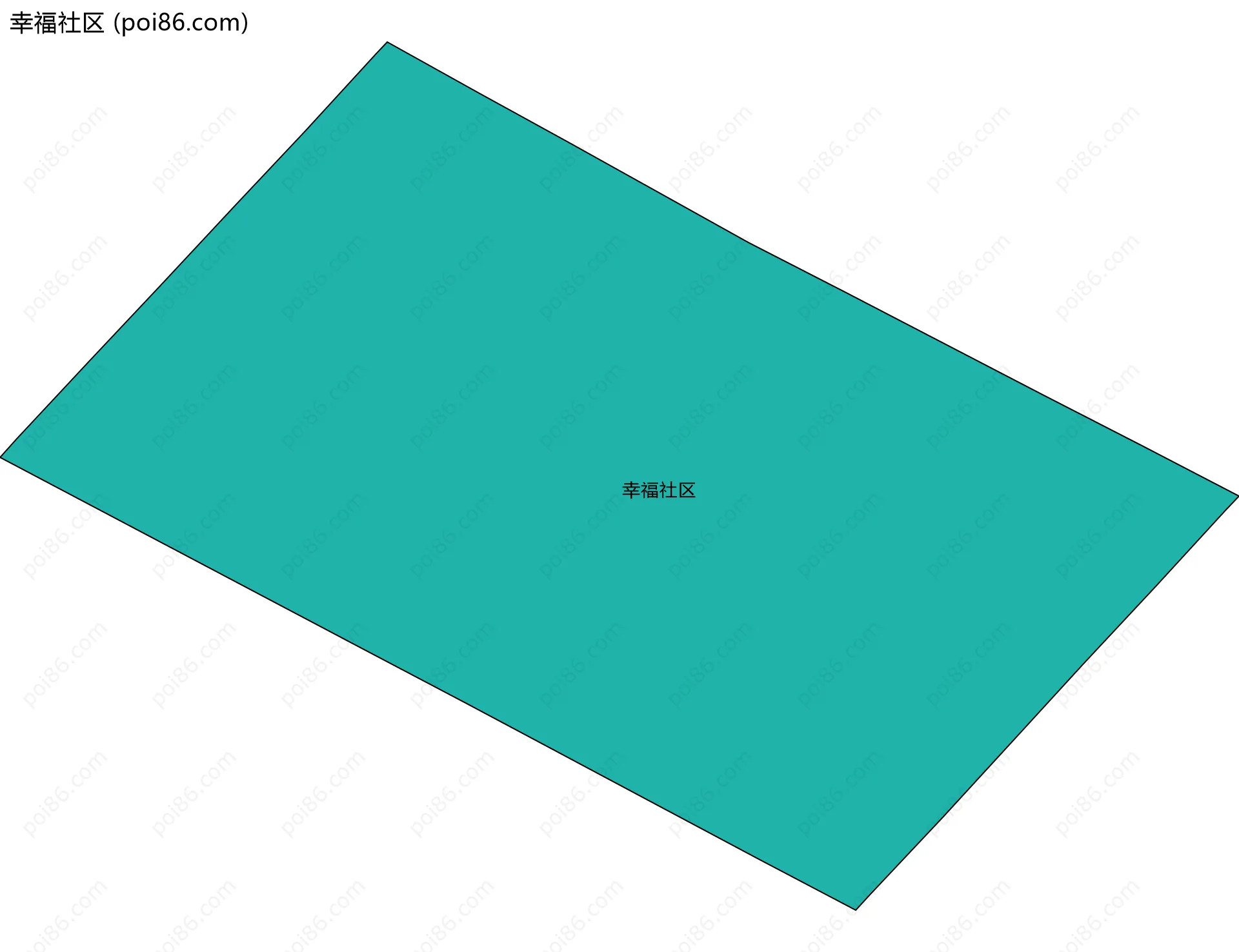 幸福社区边界地图