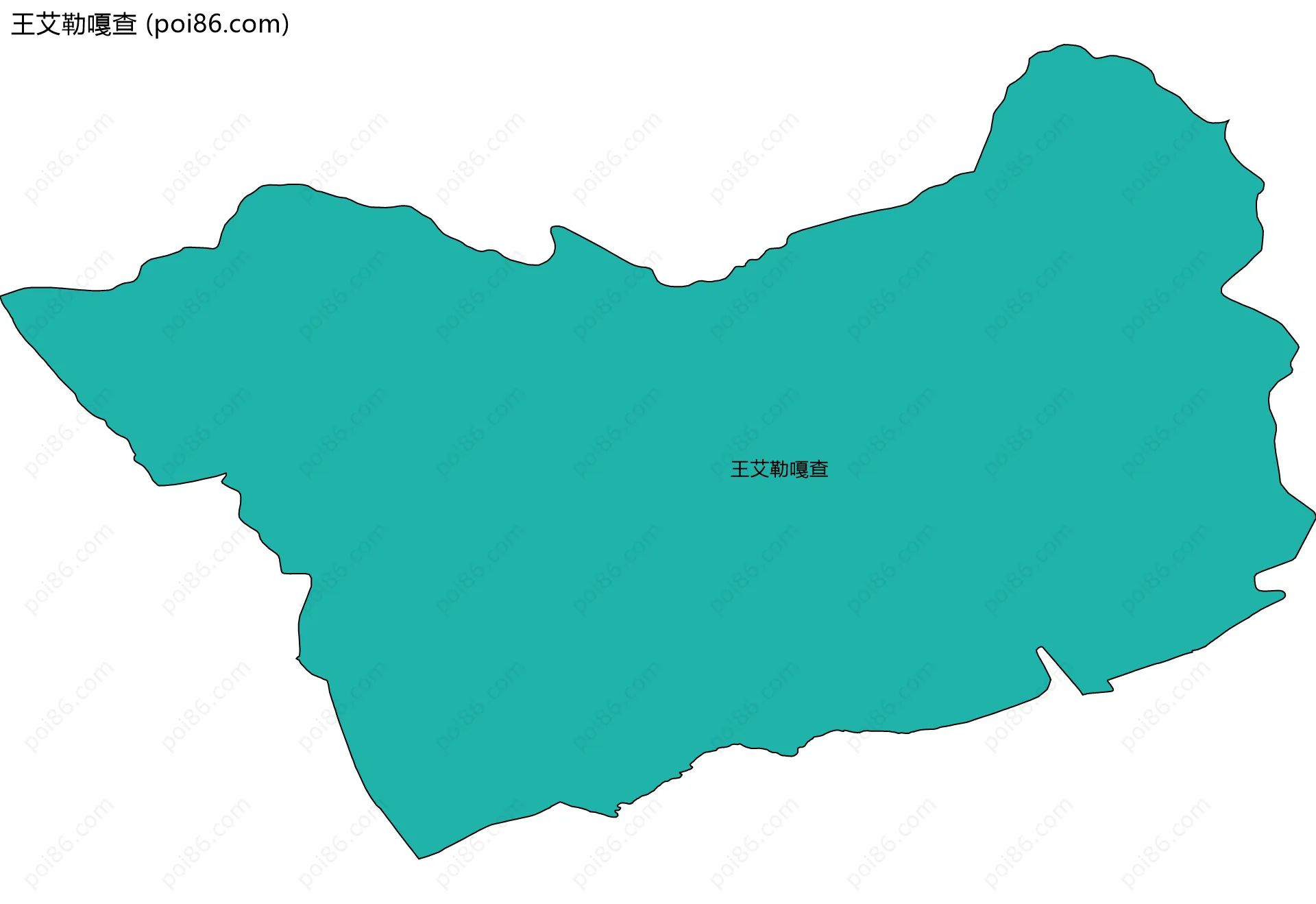 王艾勒嘎查边界地图