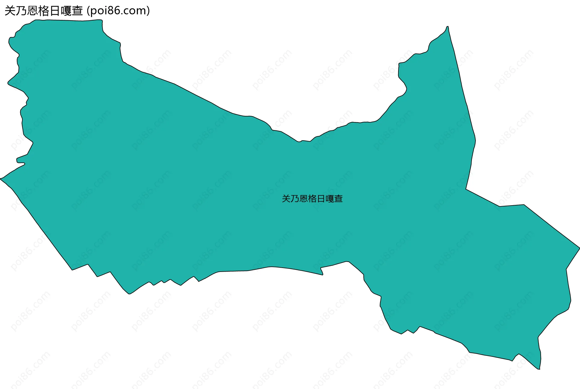 关乃恩格日嘎查边界地图