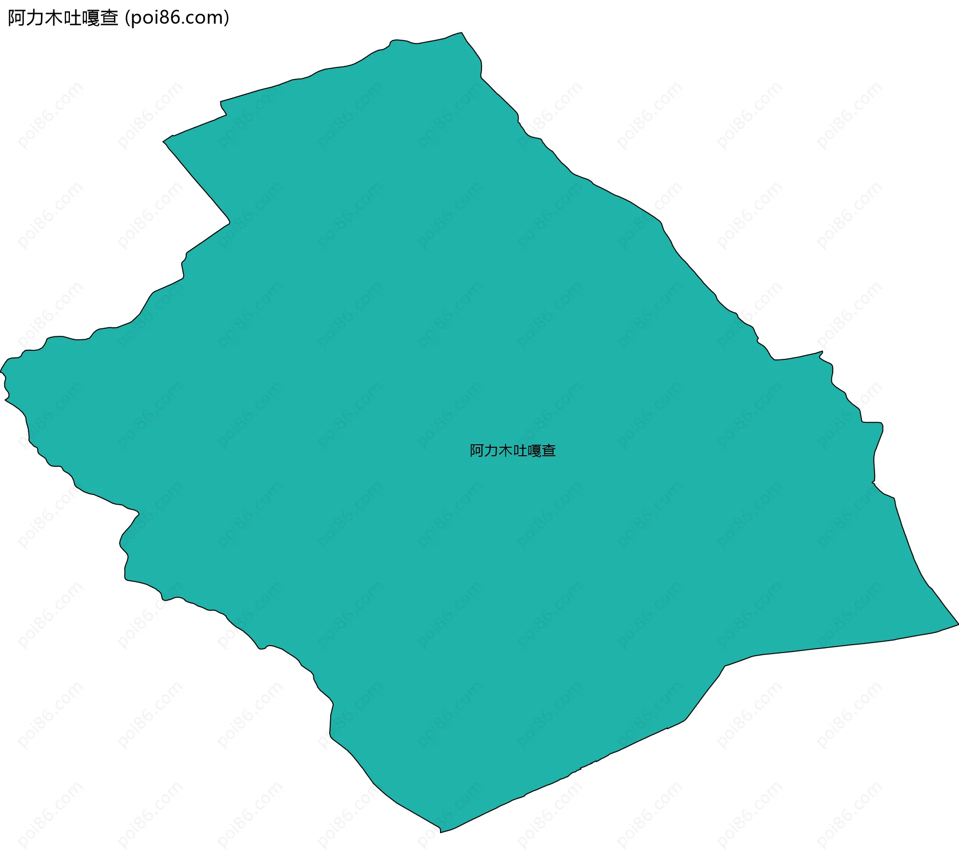 阿力木吐嘎查边界地图