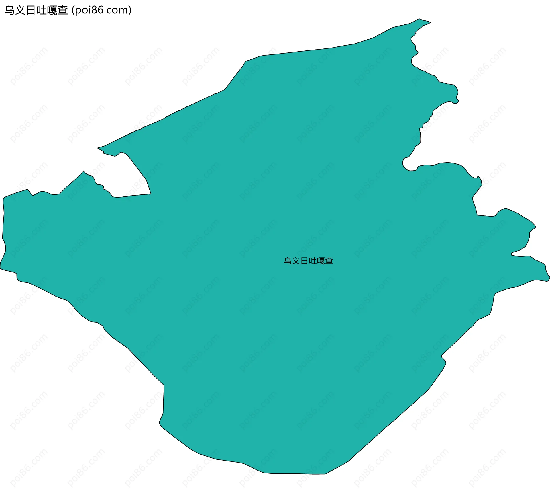 乌义日吐嘎查边界地图