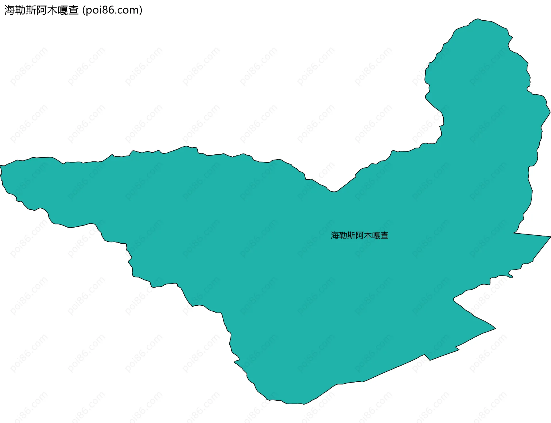海勒斯阿木嘎查边界地图