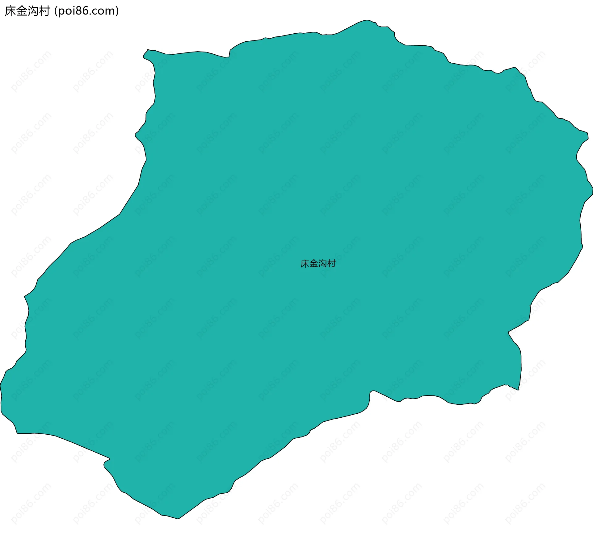 床金沟村边界地图