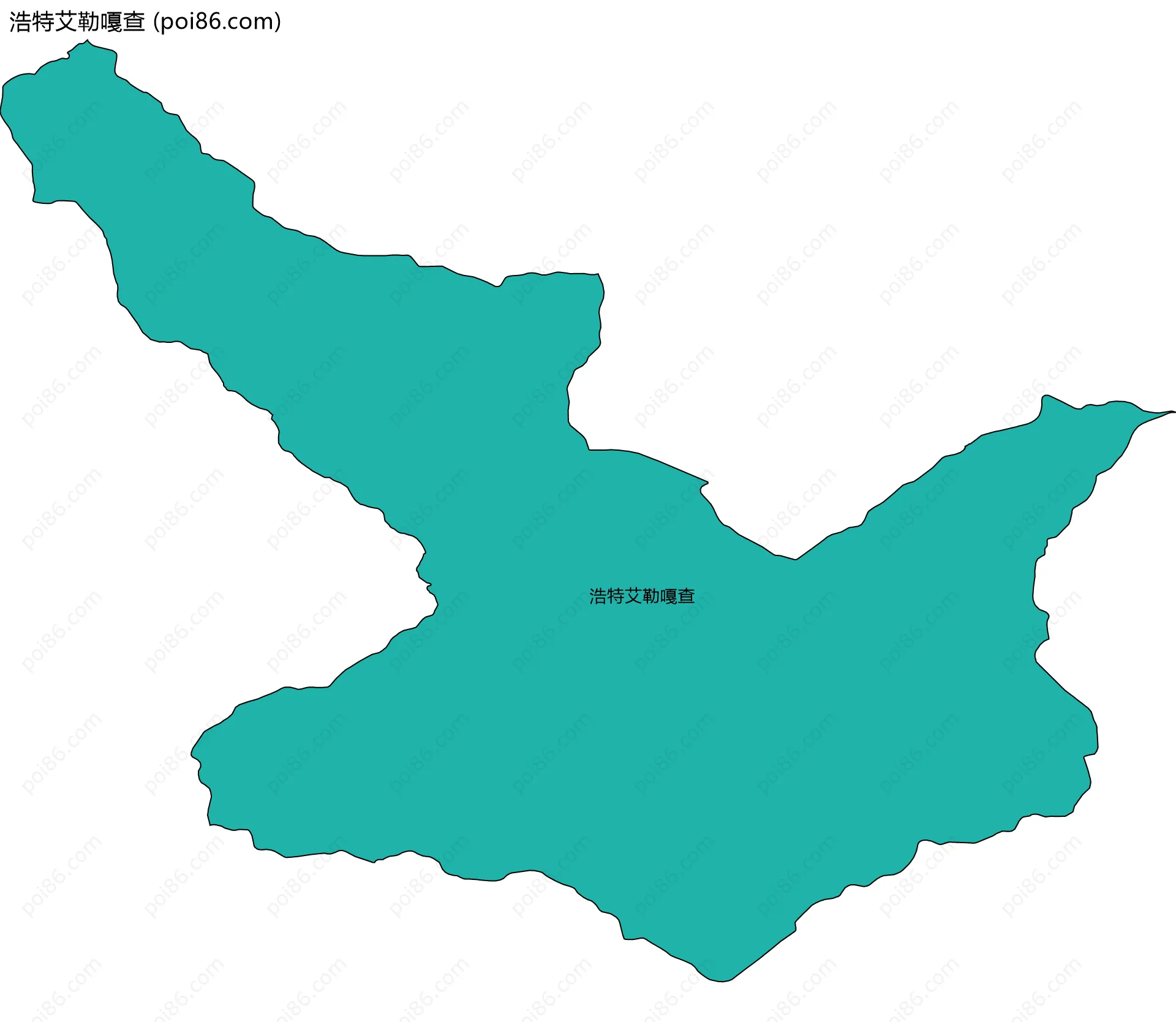 浩特艾勒嘎查边界地图