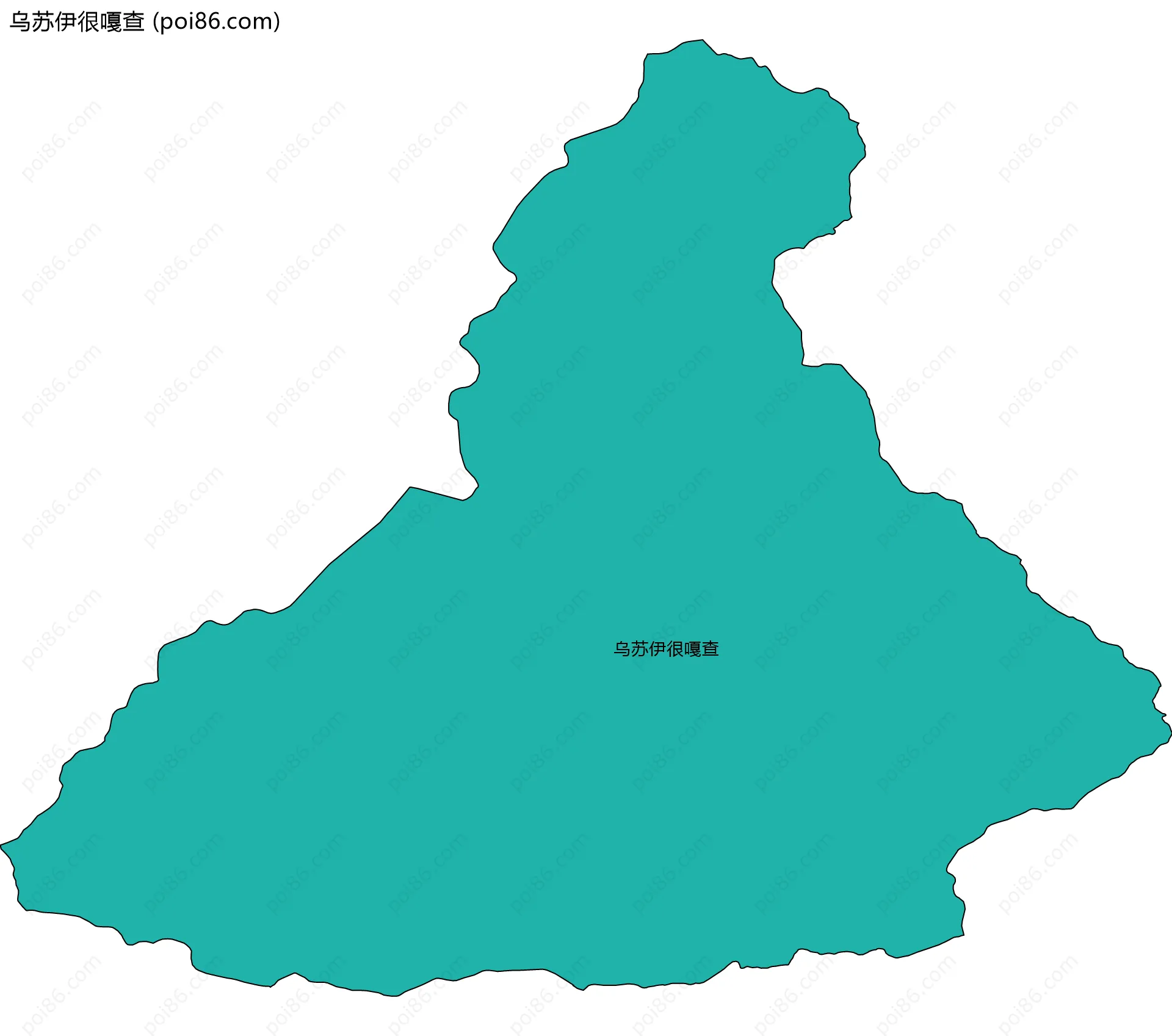 乌苏伊很嘎查边界地图