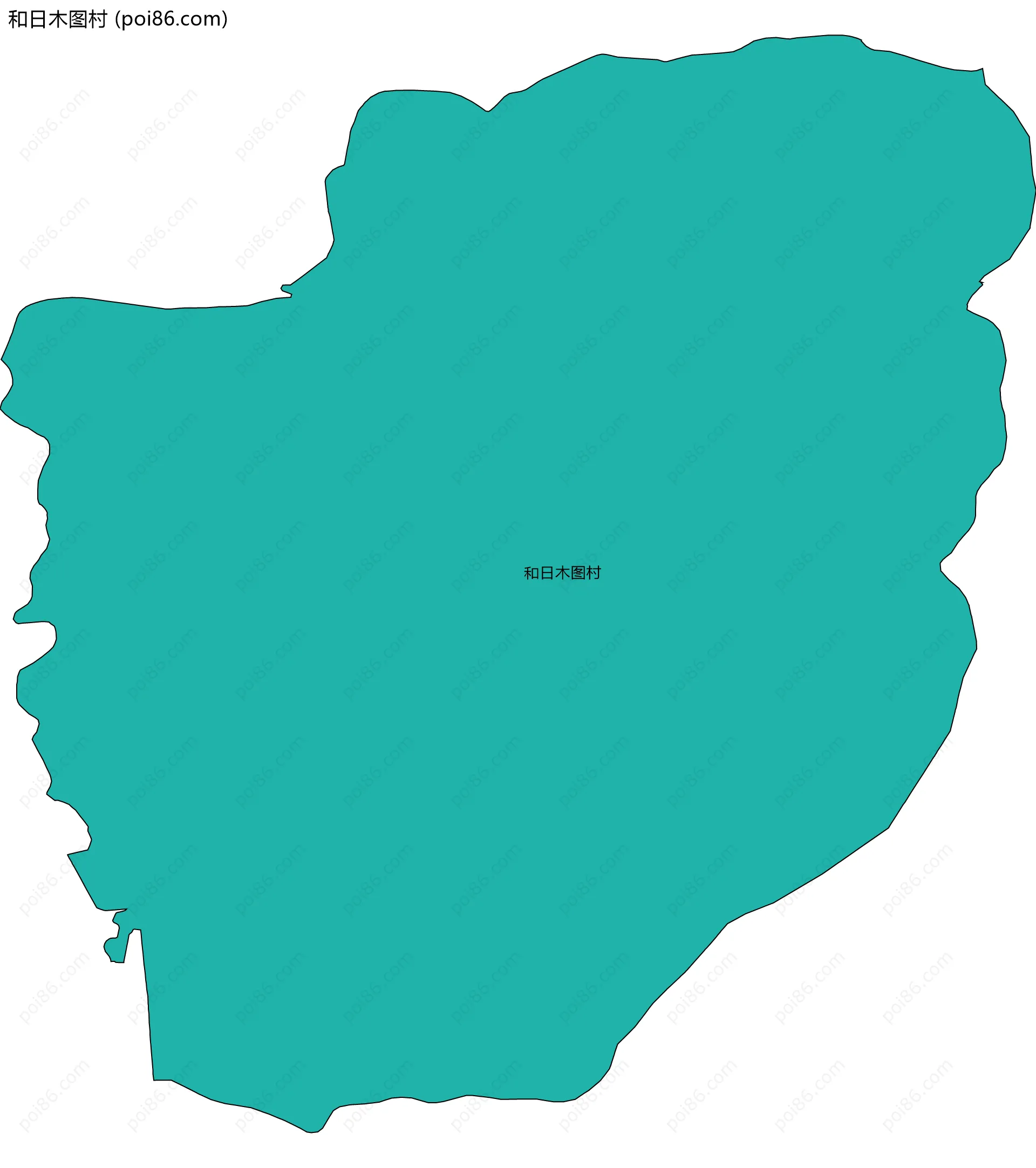 和日木图村边界地图