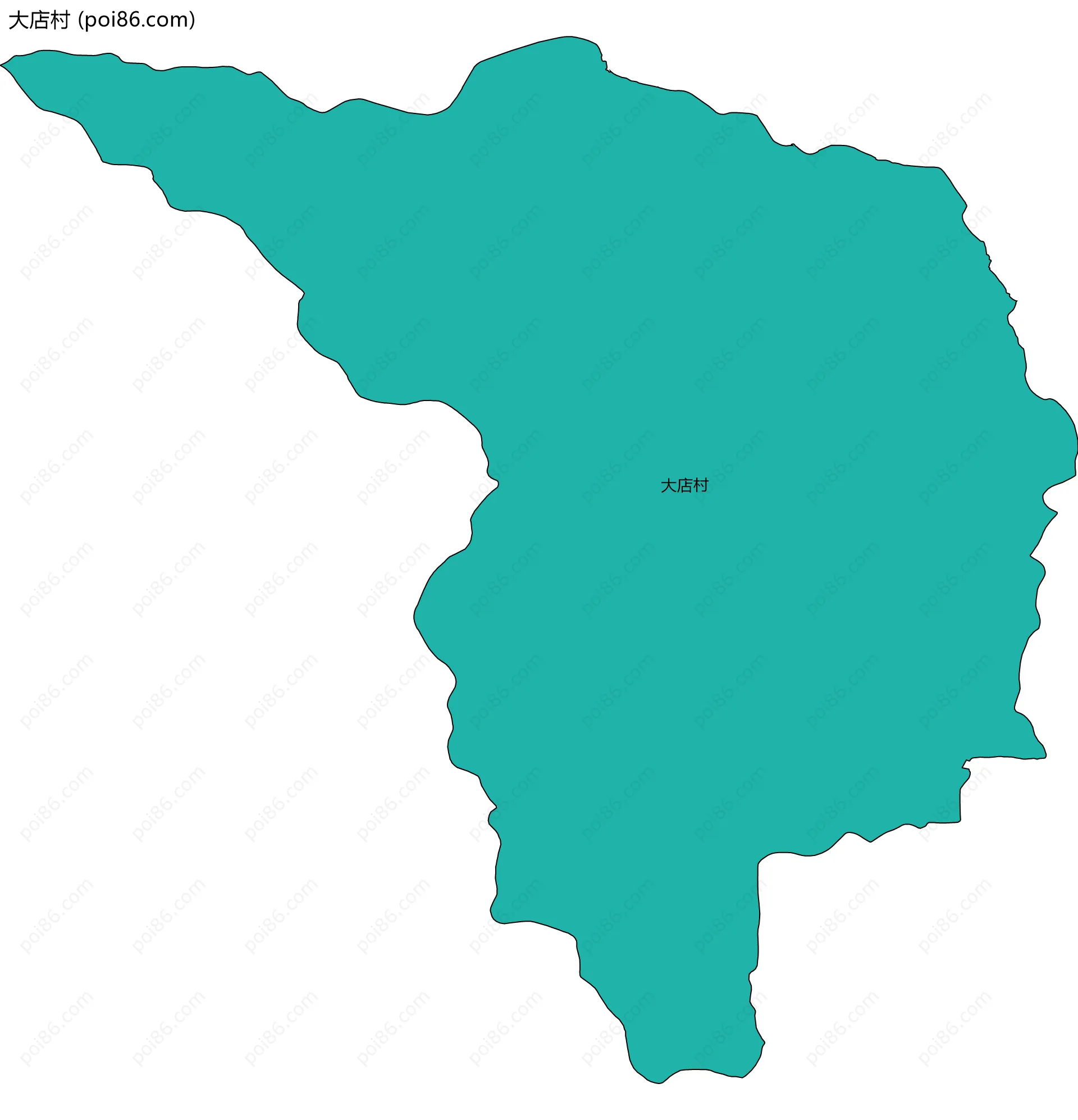 大店村边界地图