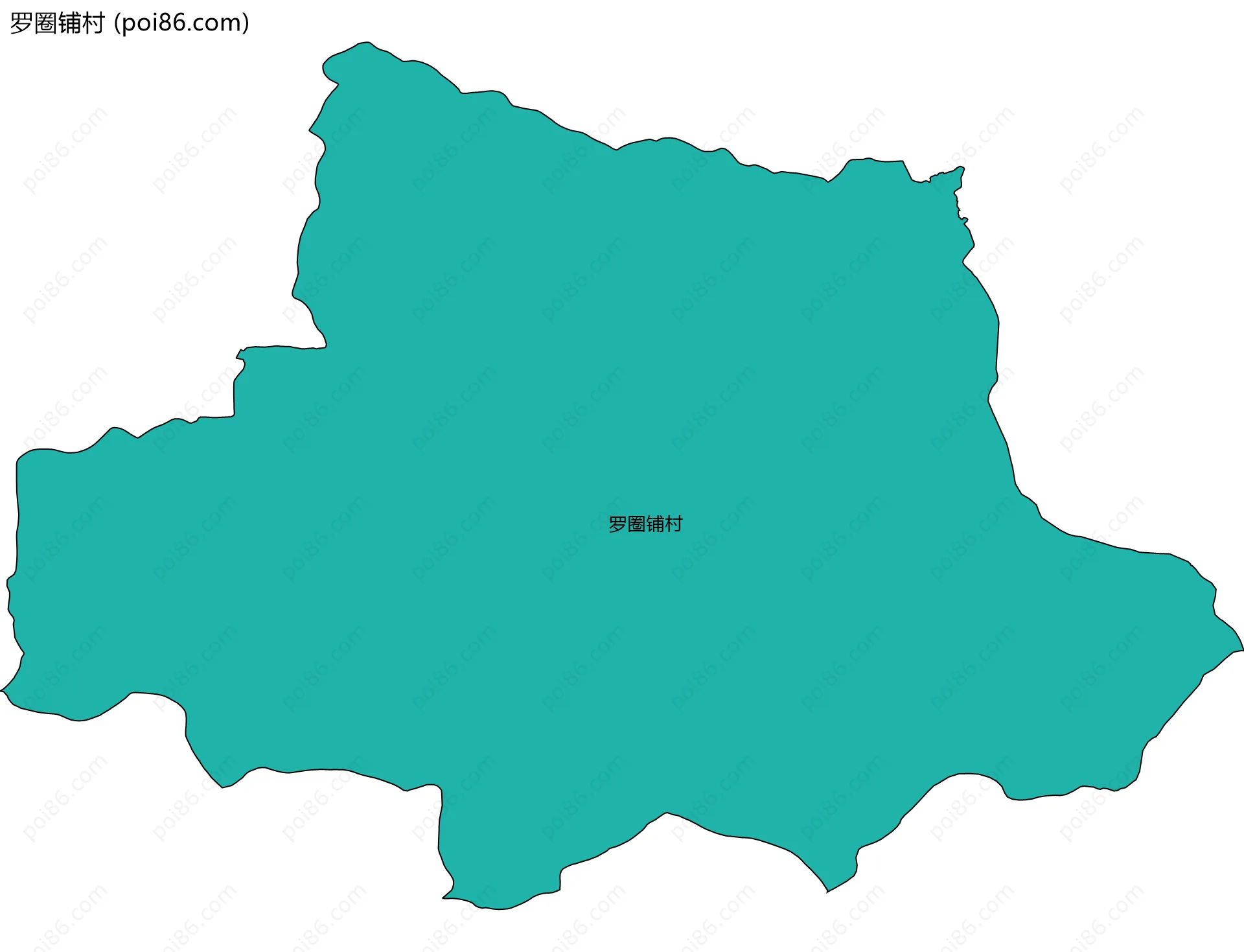 罗圈铺村边界地图