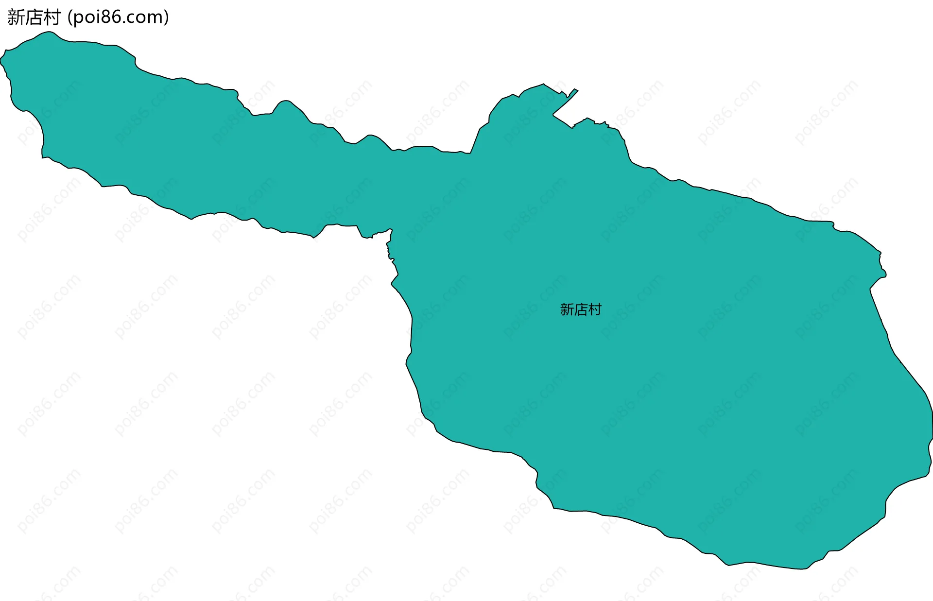 新店村边界地图