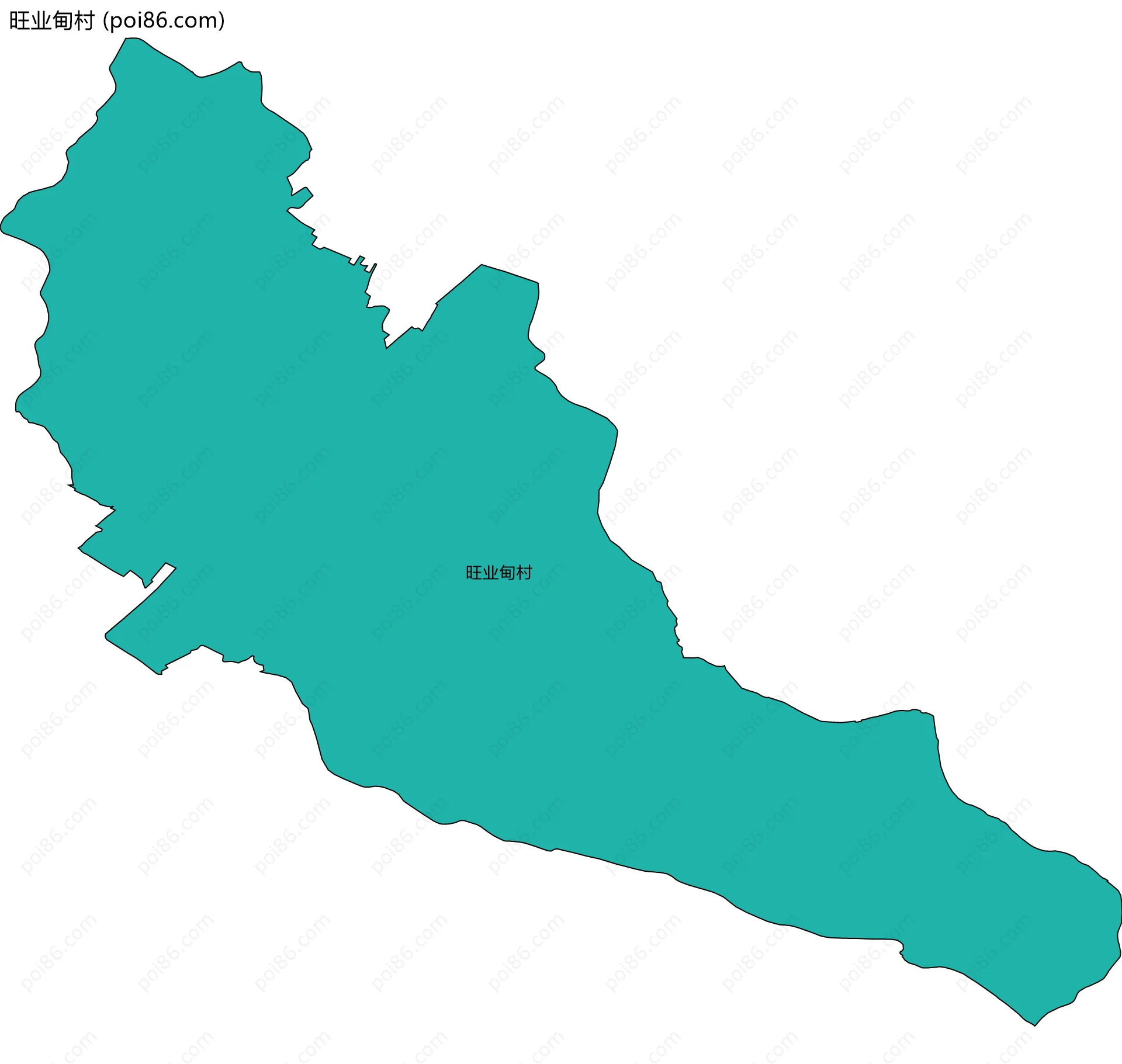 旺业甸村边界地图