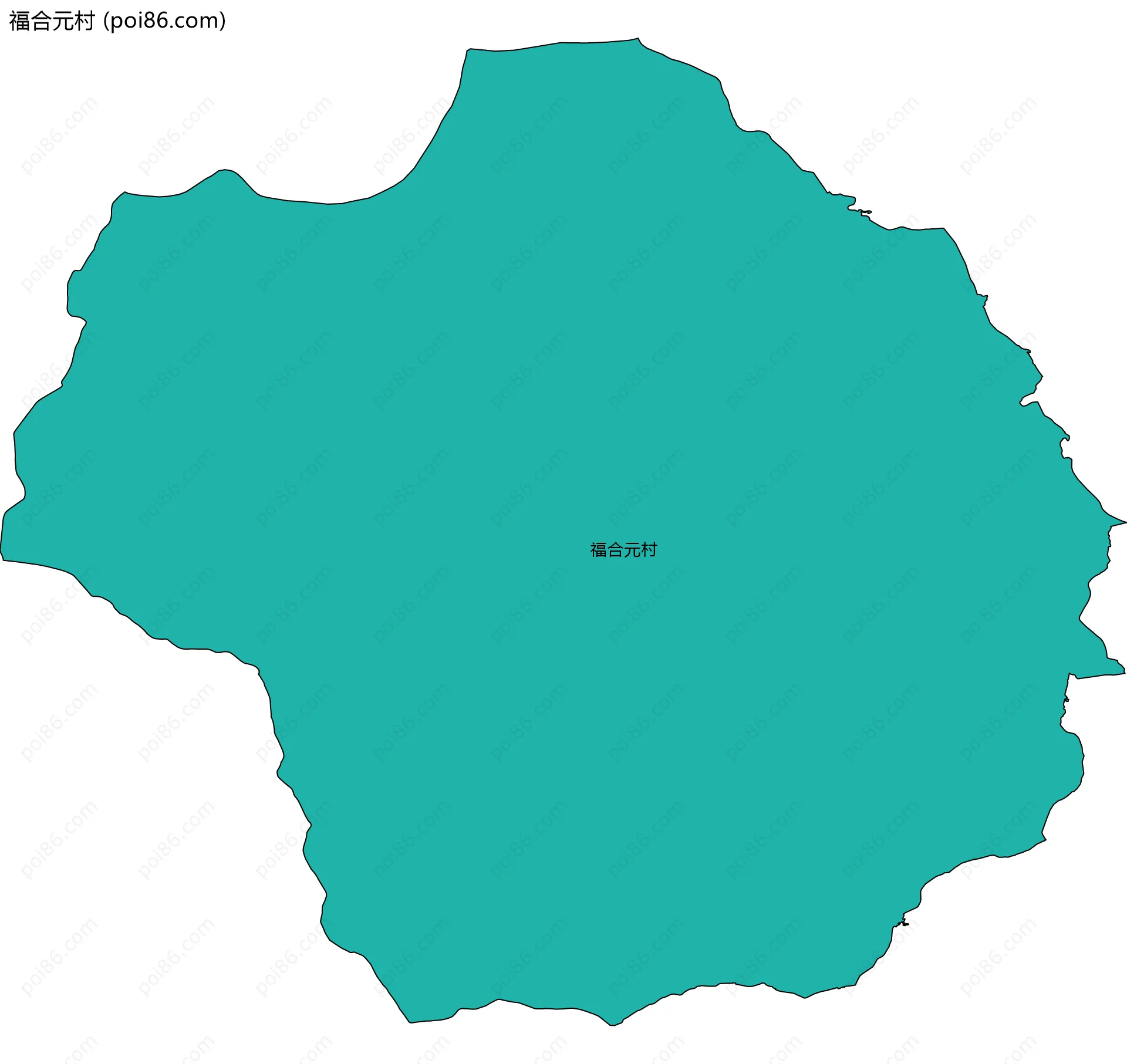 福合元村边界地图