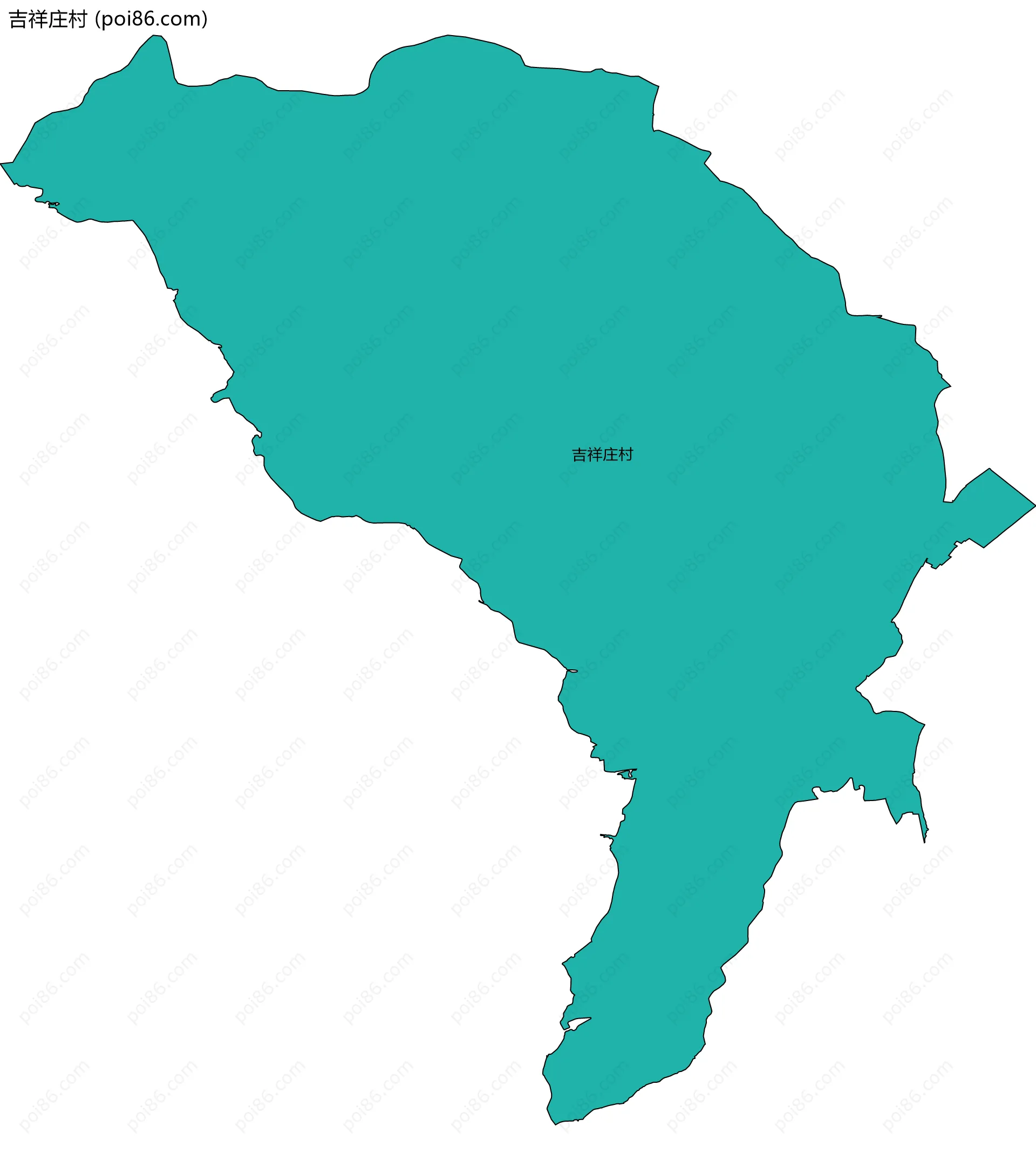 吉祥庄村边界地图