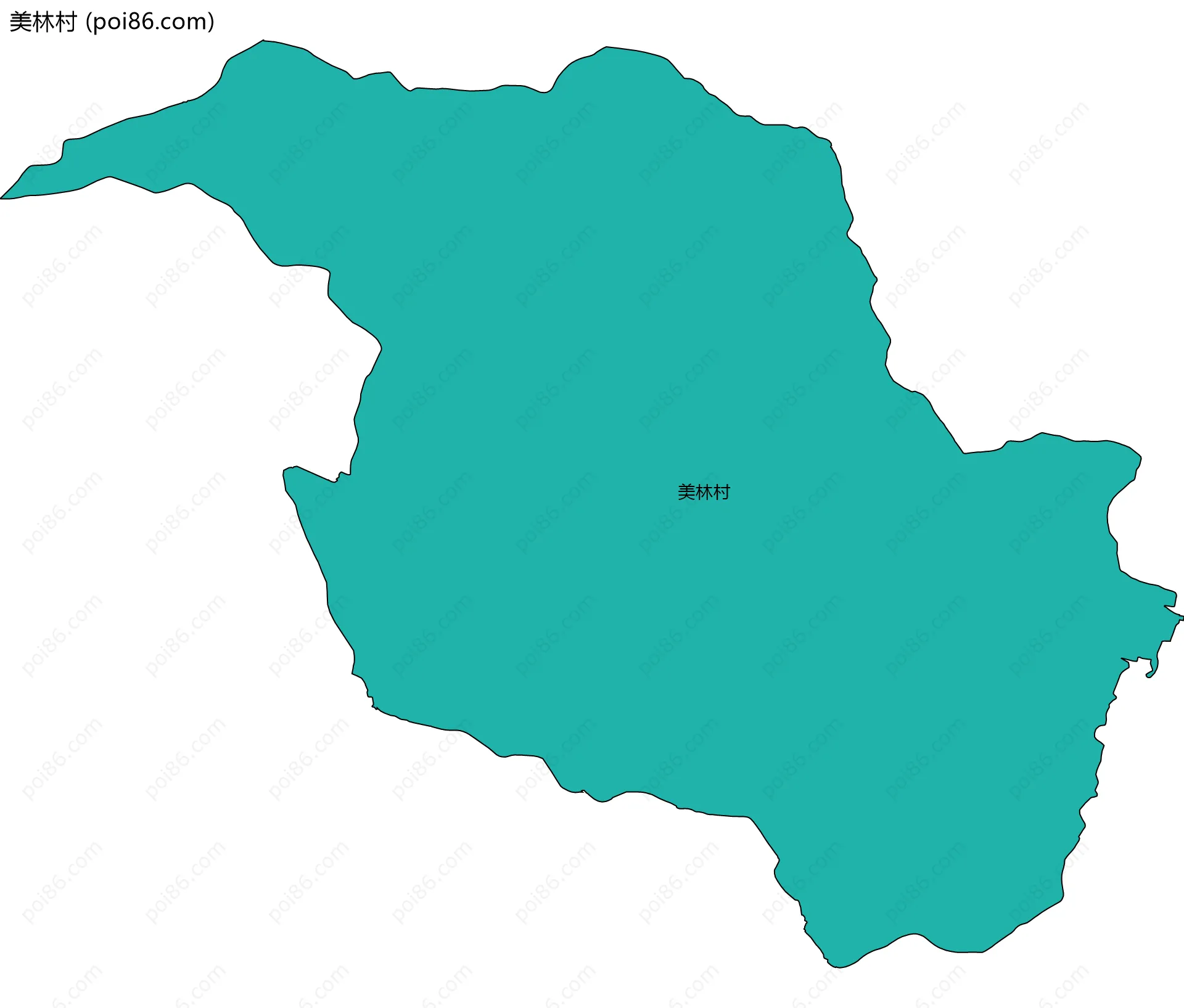 美林村边界地图