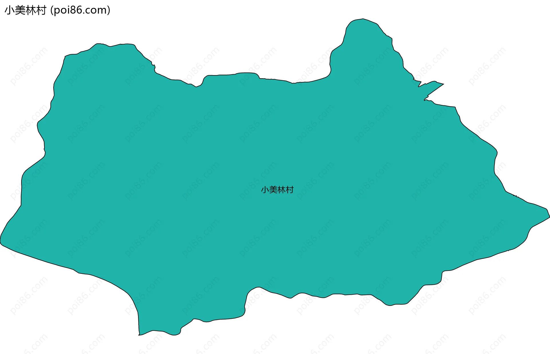 小美林村边界地图