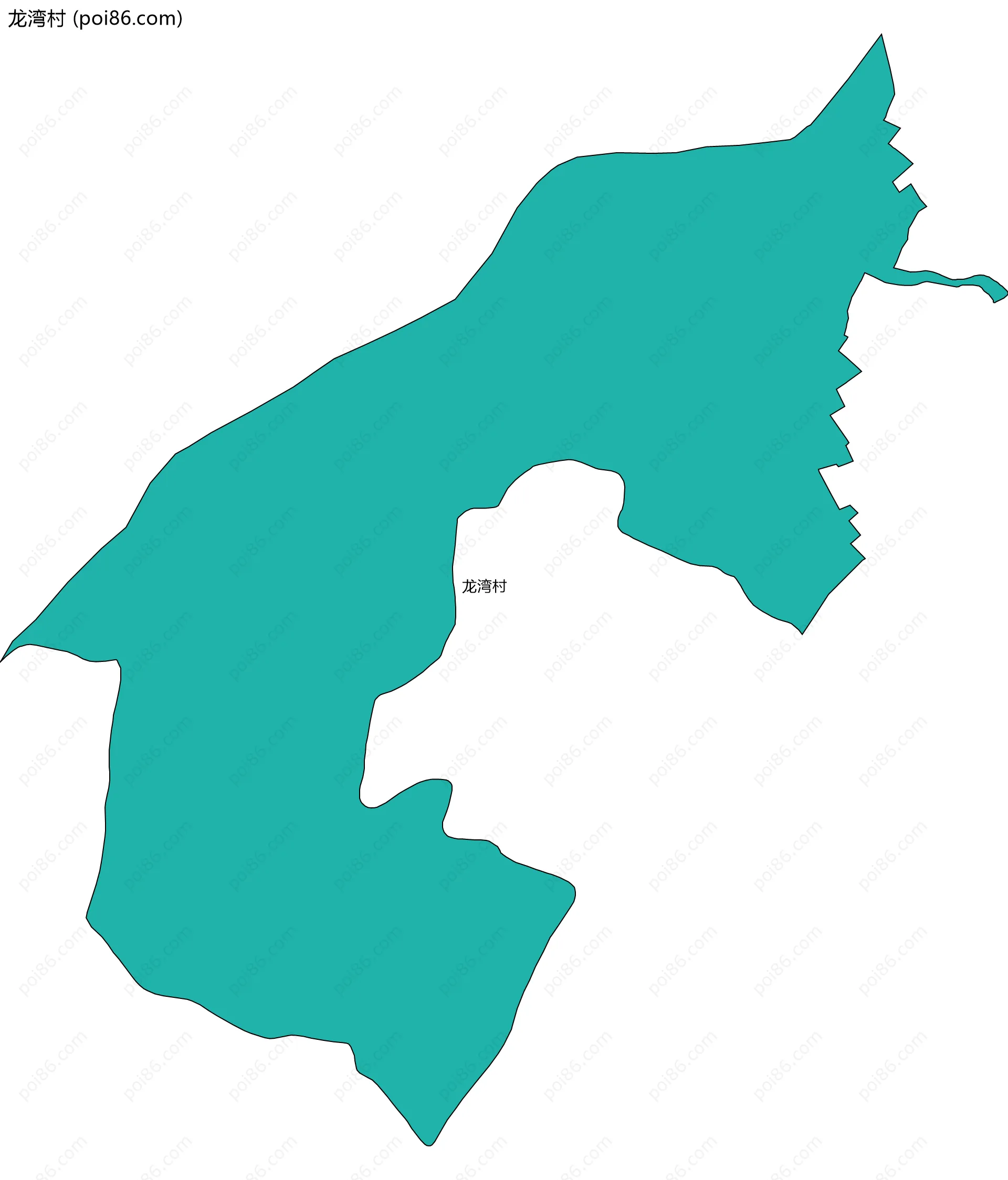 龙湾村边界地图