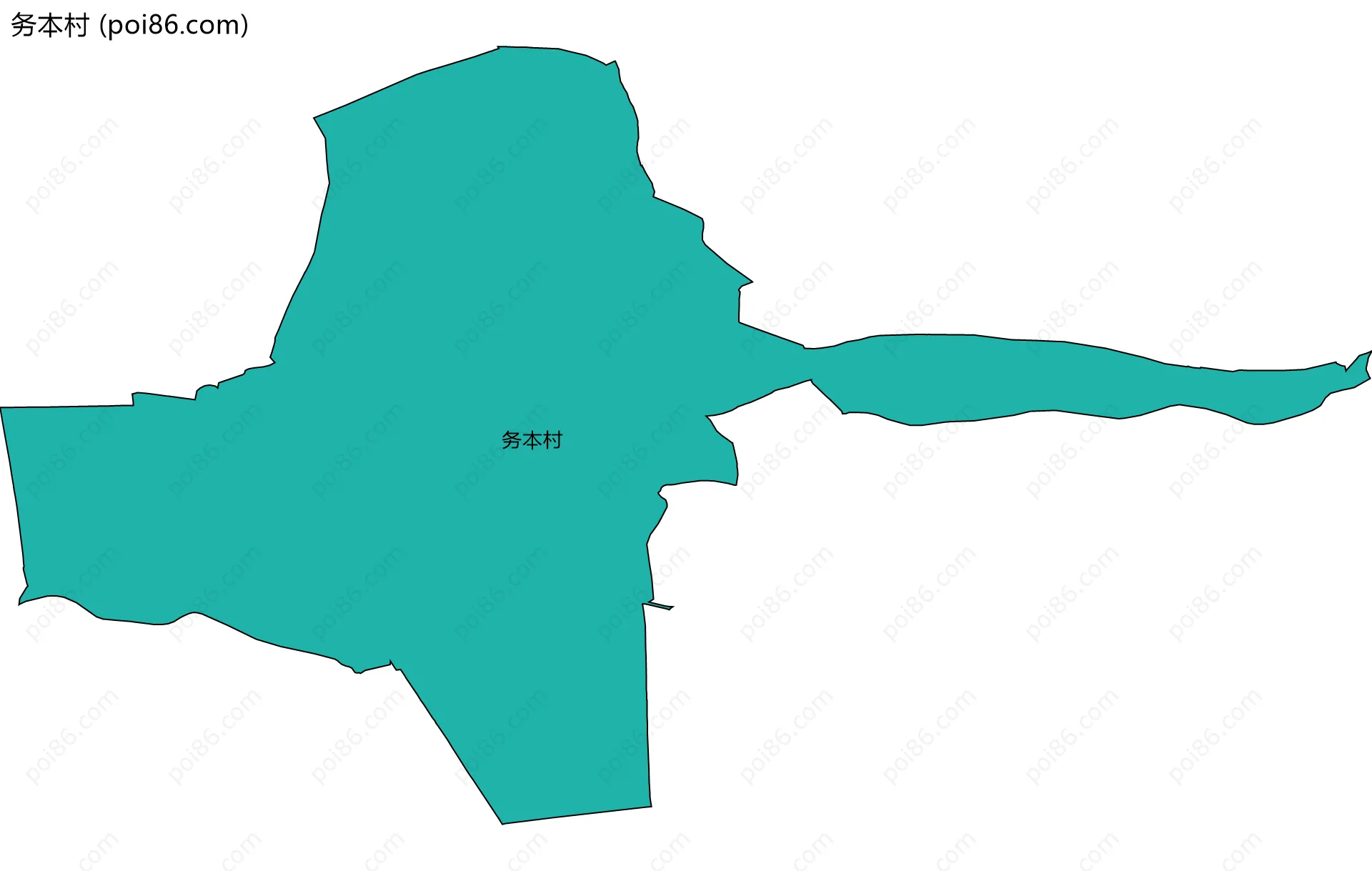 务本村边界地图