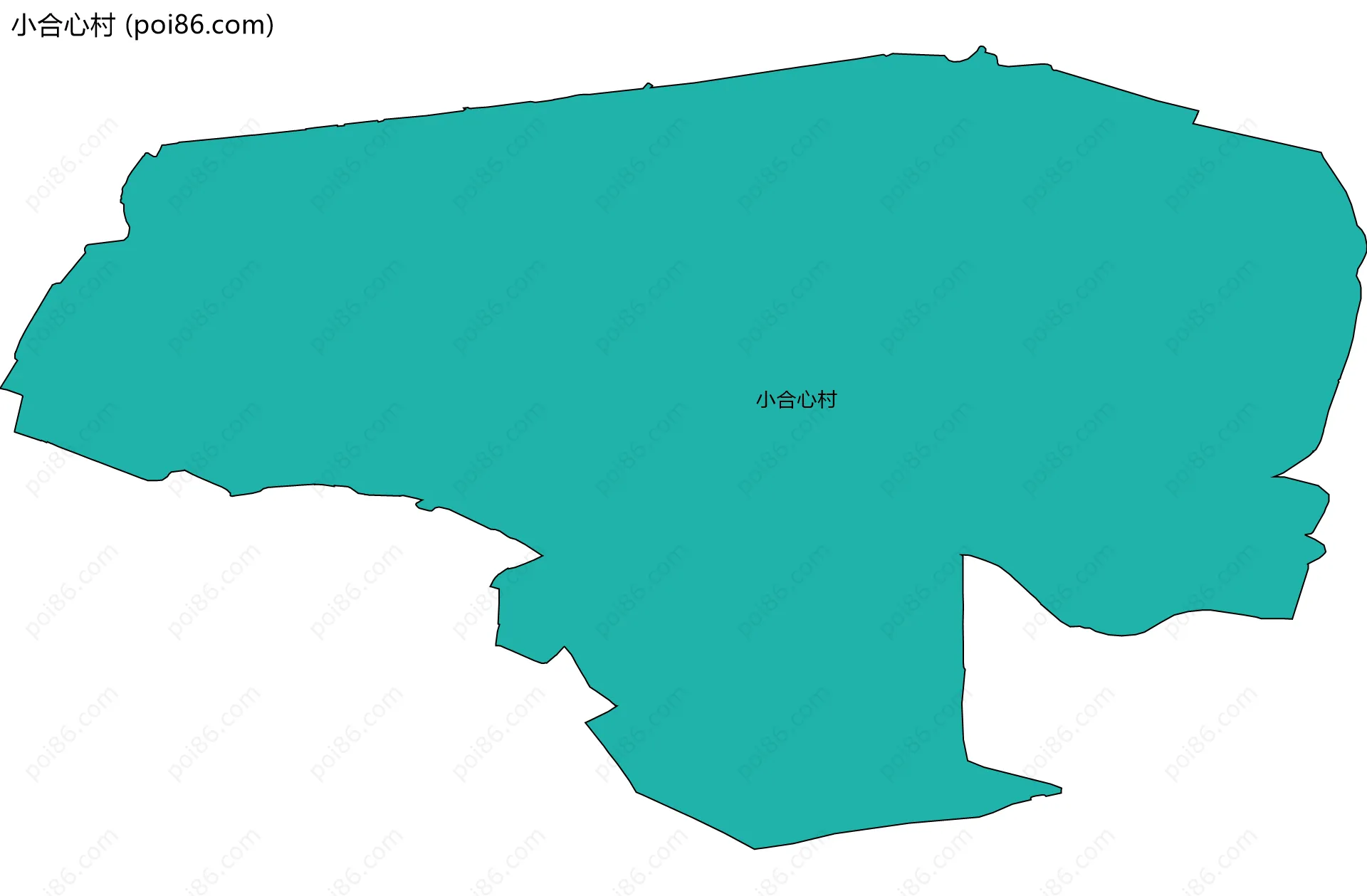 小合心村边界地图