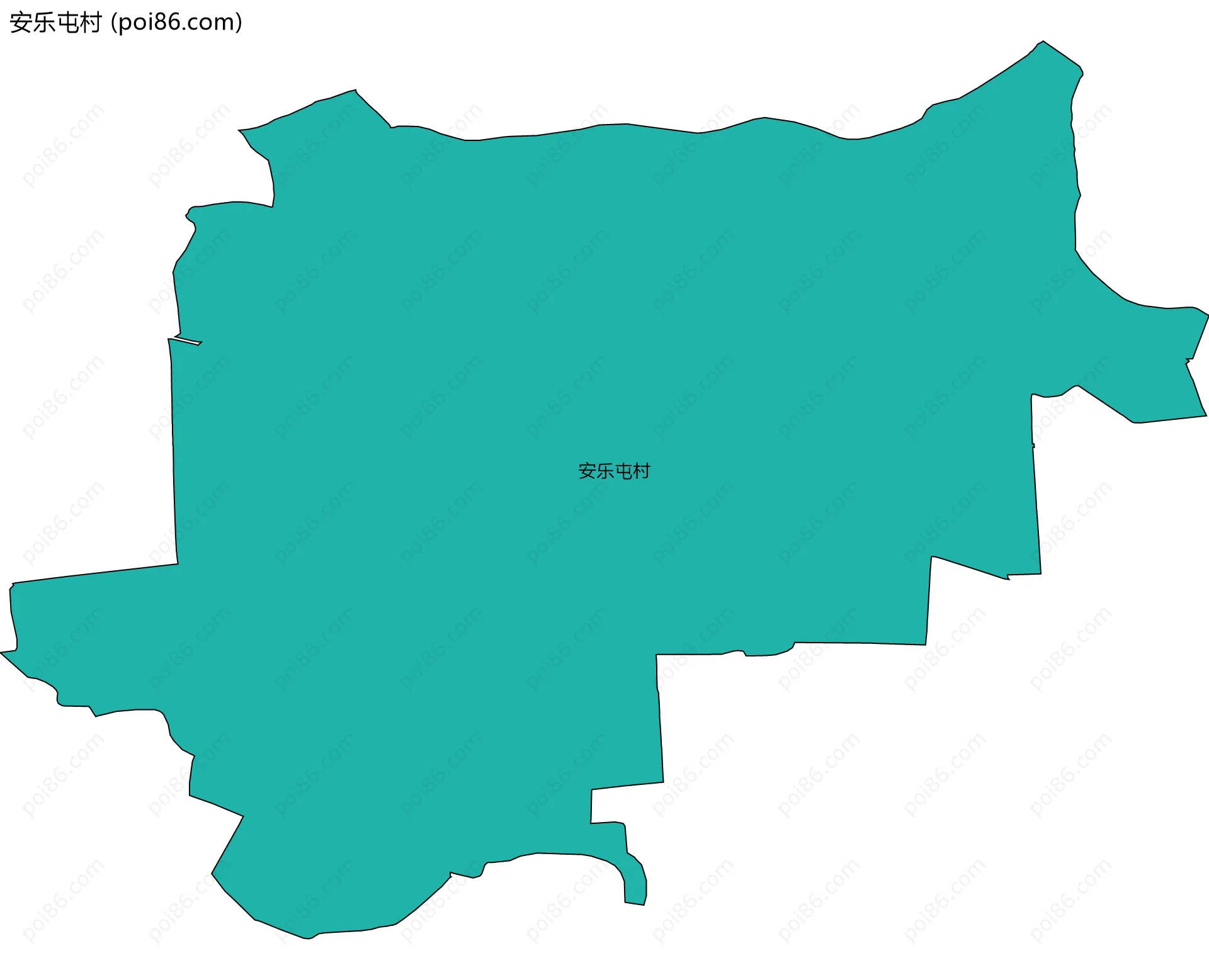 安乐屯村边界地图