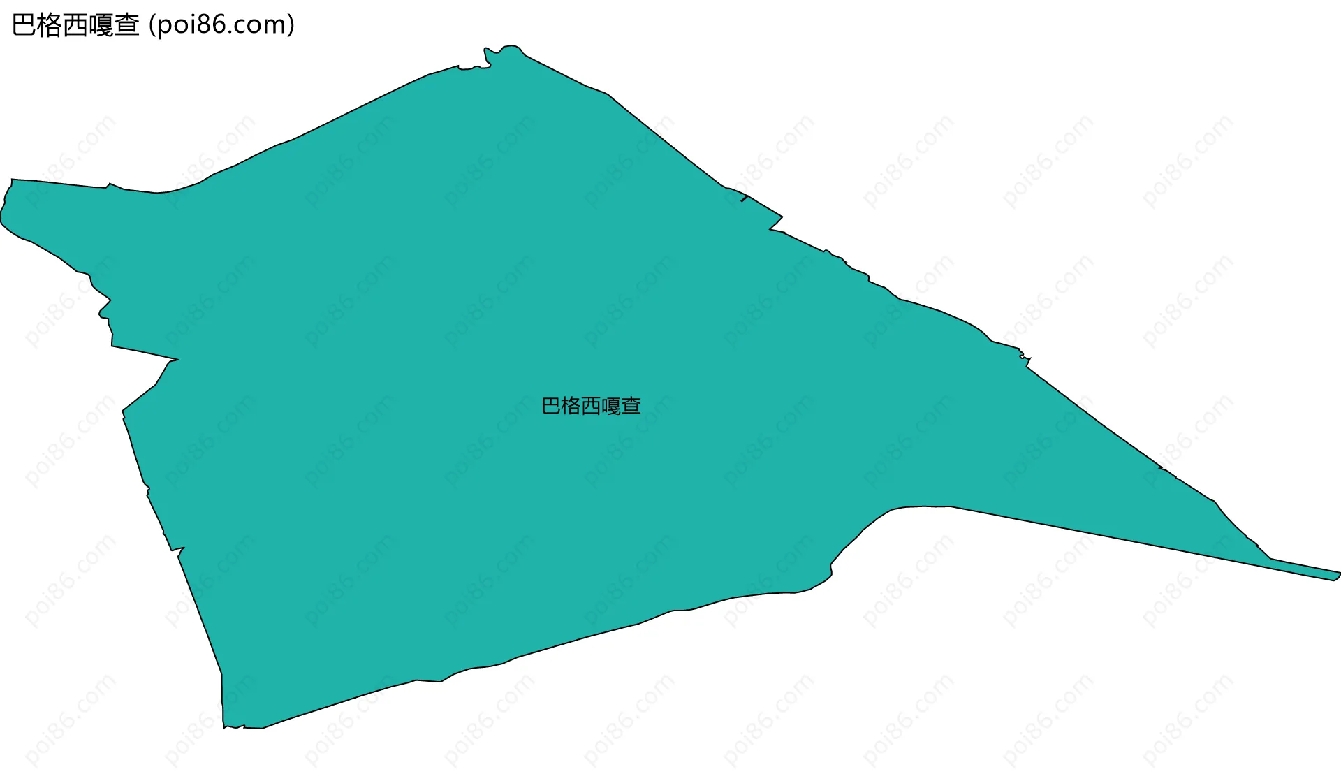 巴格西嘎查边界地图